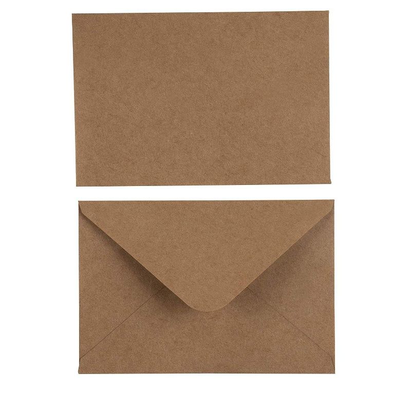 Sustainable Greetings 200-Pack A4 Kraft Envelopes for 4"x6" Cards Invitations Photos Announcements