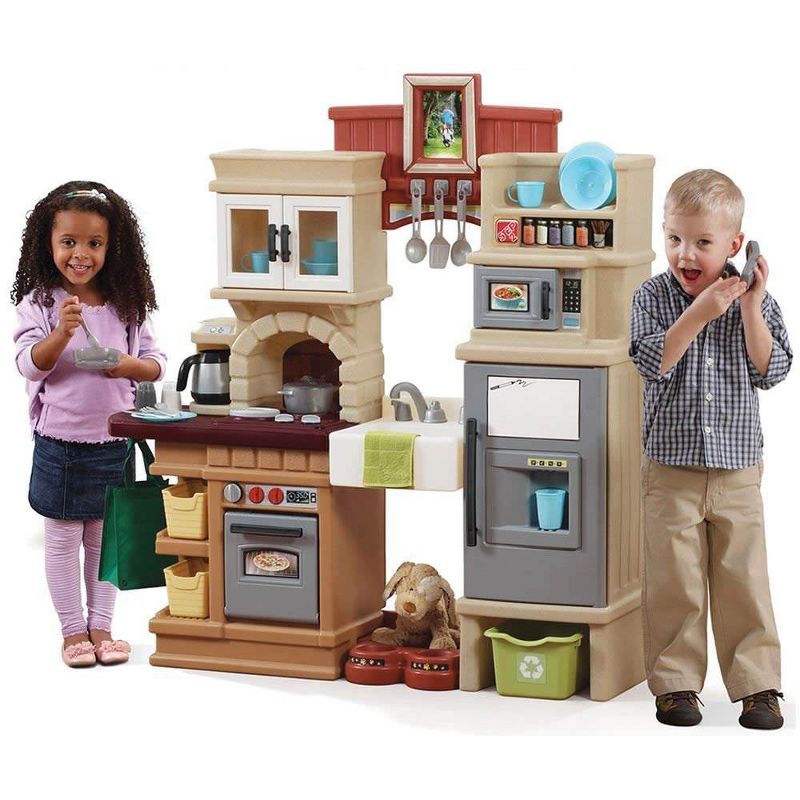 Step2 Heart of the Home Pretend Play Kitchen Set with Real Sounds & Accessories