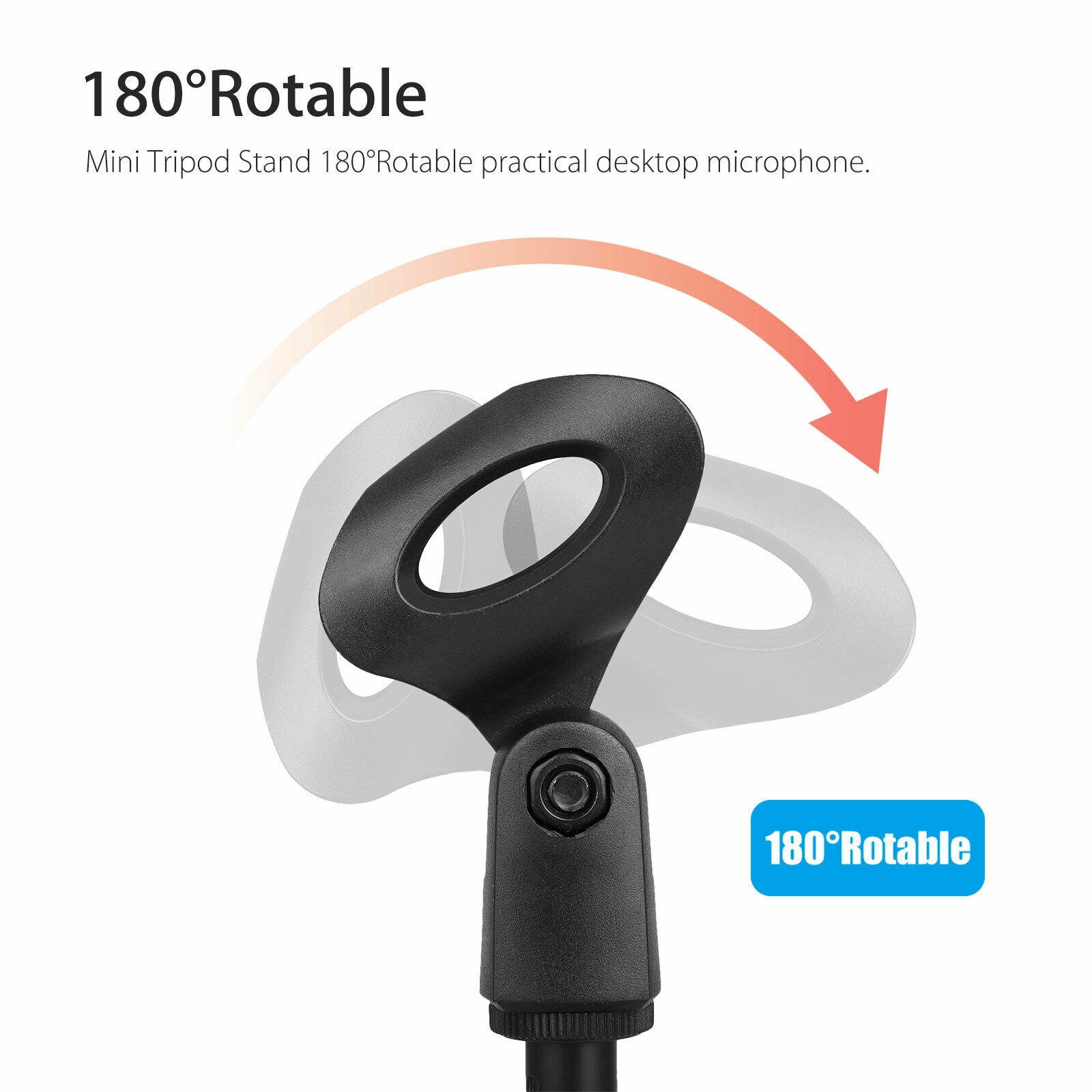 Adjustable Metal Desktop Table Mic Microphone Clamp Clip Holder Stand Tripod