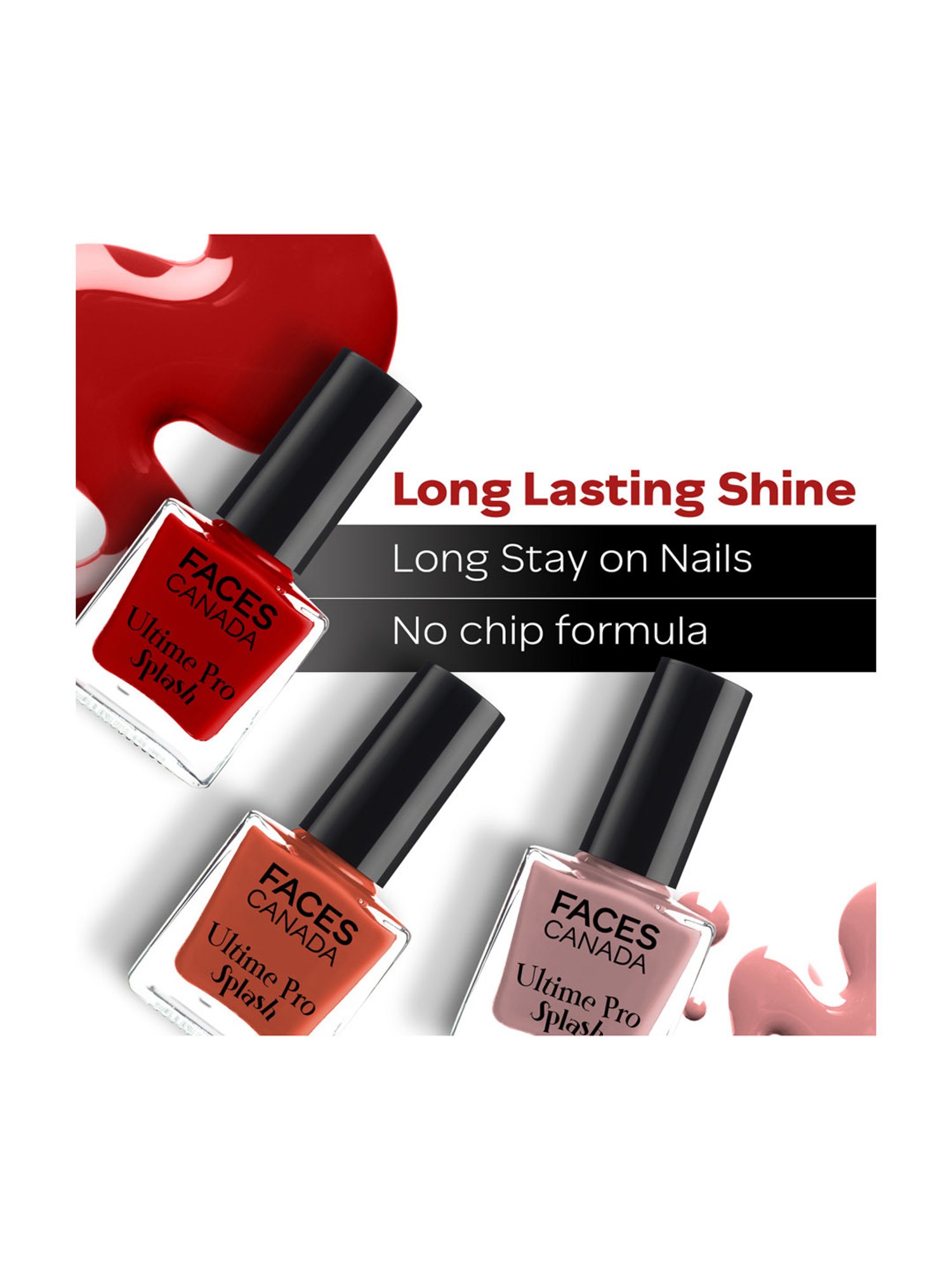 Faces Canada Ultime Pro Splash Nail Enamel Scarlet 115
