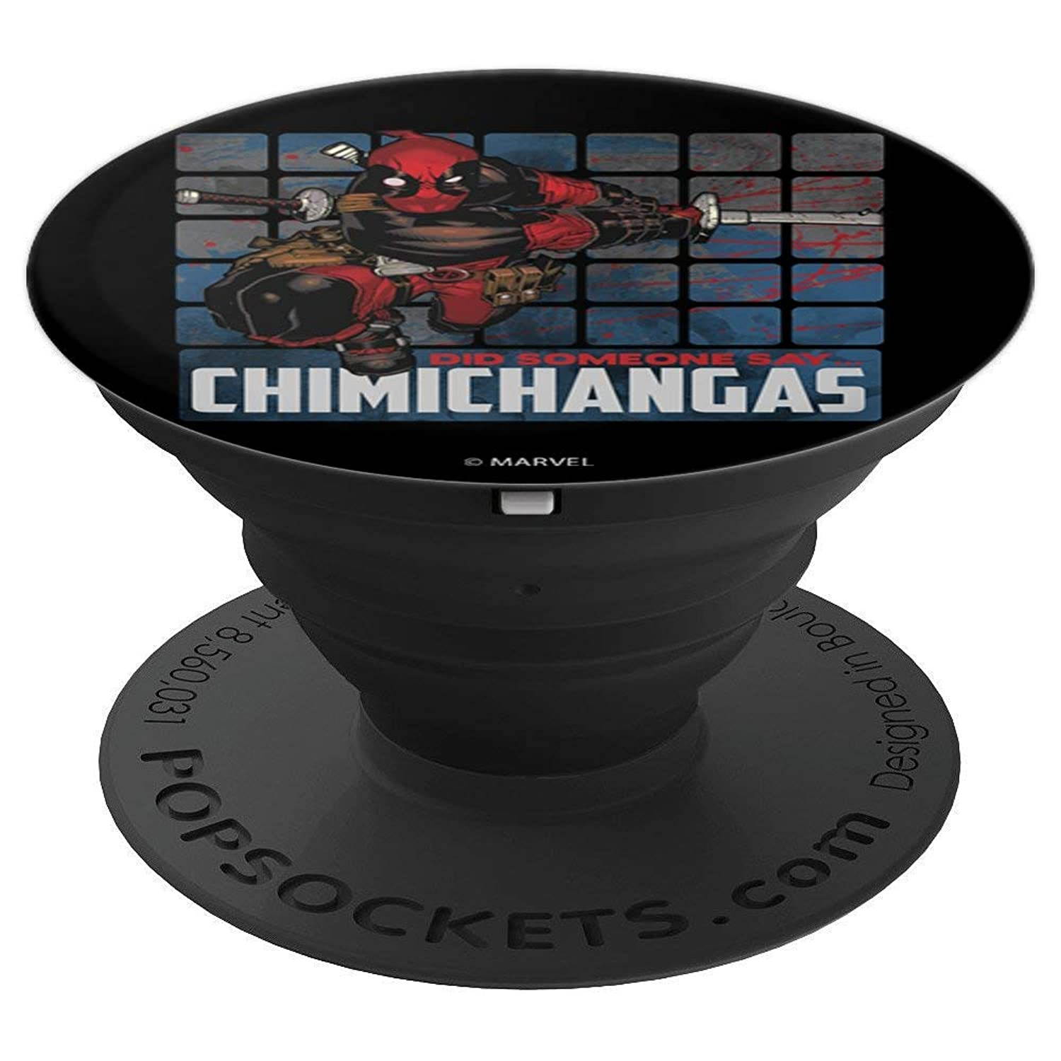 Marvel Deadpool Did Someone Say Chimichangas PopSockets Grip and Stand for Phones and Tablets
