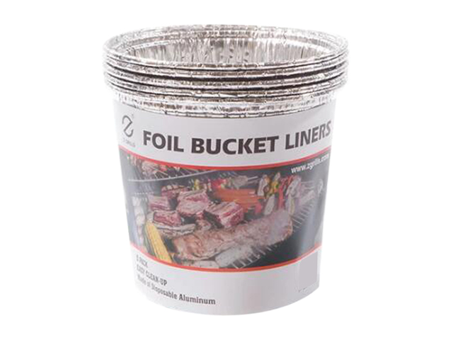 Z GRILLS BBQ Foil Bucket Liners Grill Drip Disposable Aluminum 5 Pack