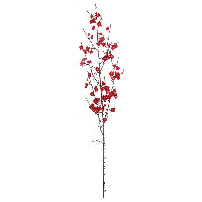 Plum & Post Velvet Cherry Blossom Branch Faux (Fake) 52"
