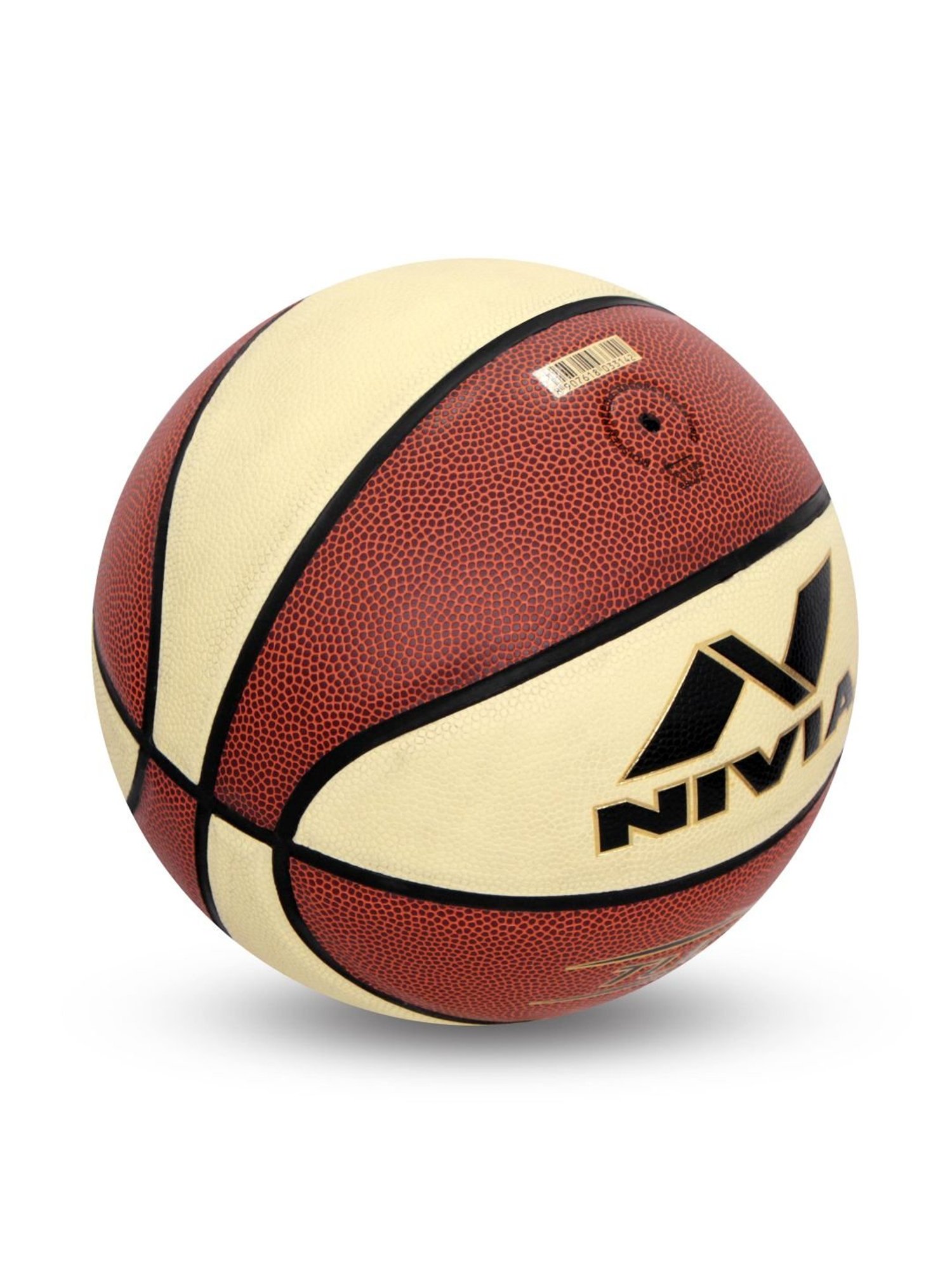Nivia Tucana Brown & Beige Basketball (Size-6)