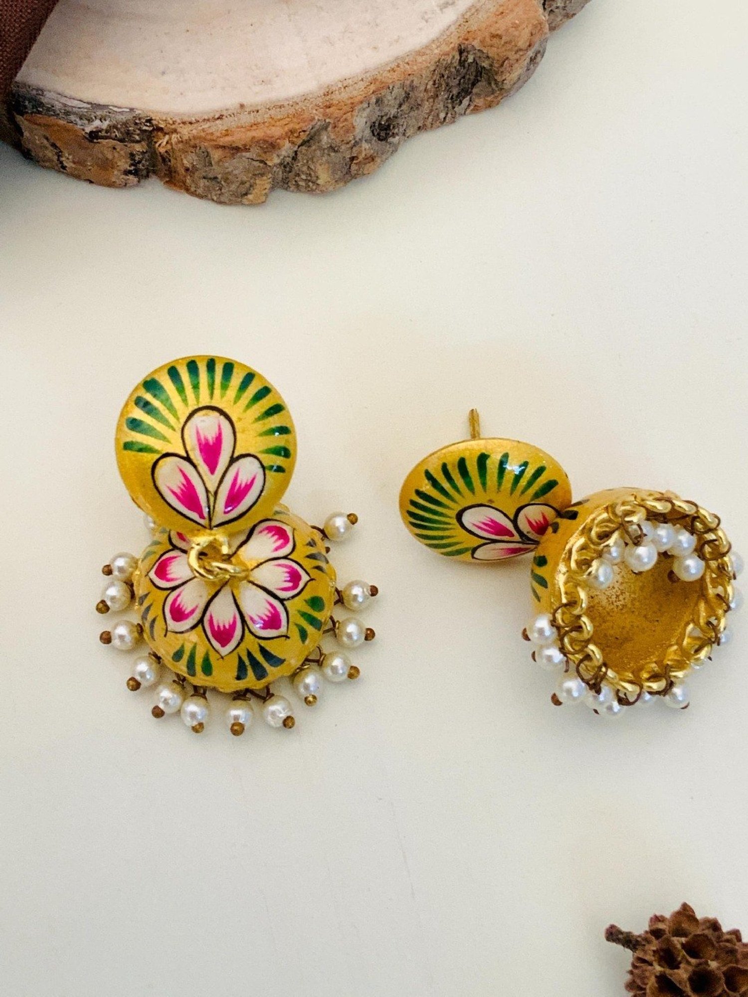 Abdesigns Classic Gold-Plated Jhumki Earrings