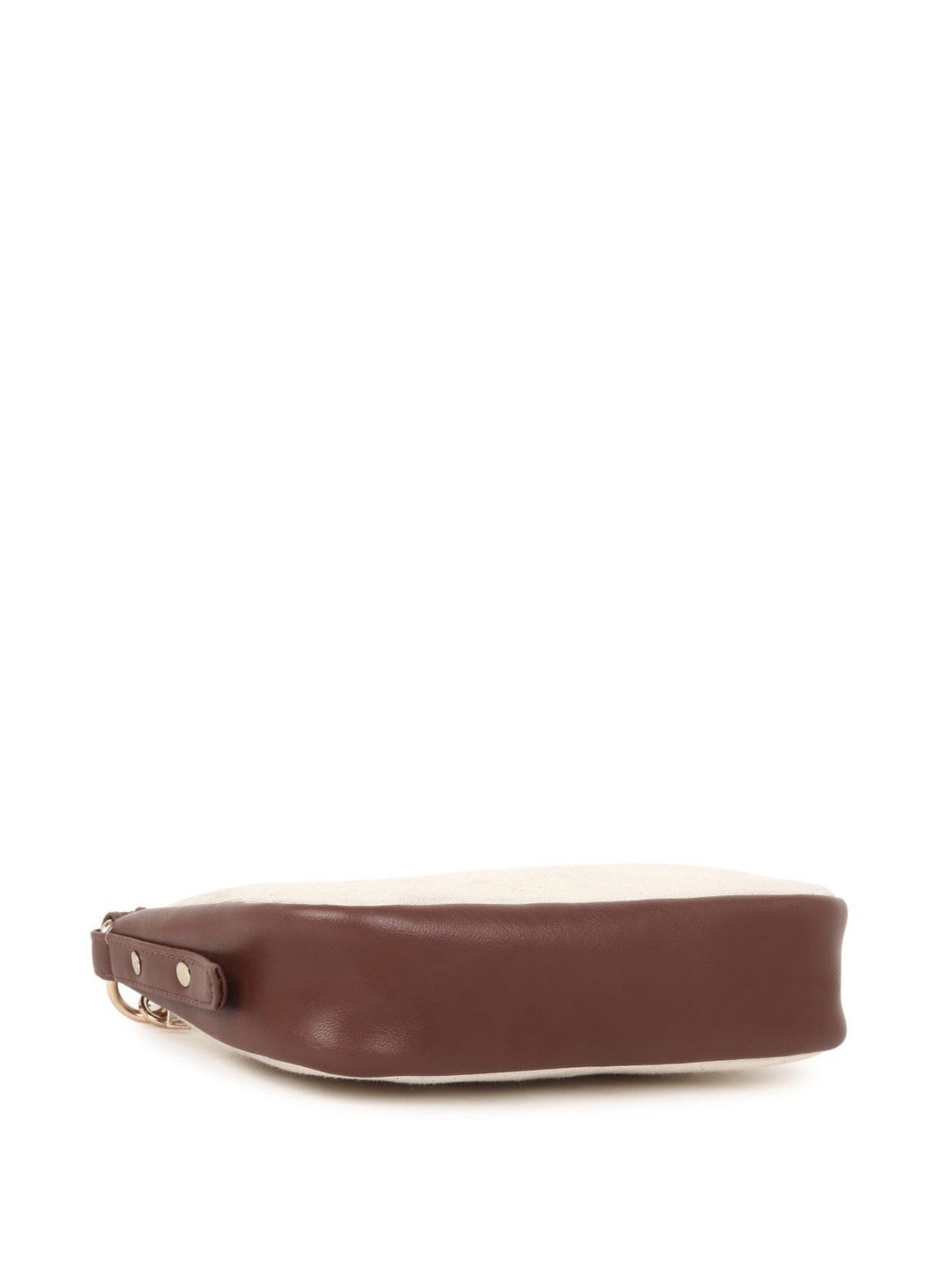 Yelloe Off White Canvas Textured Sling Handbag