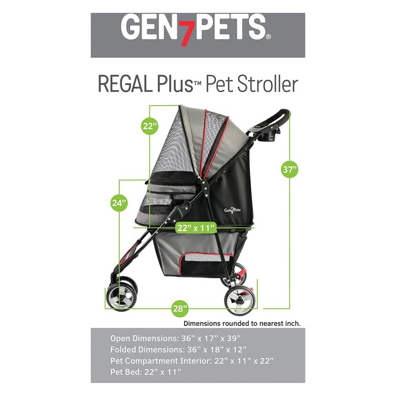Gen7Pets Regal Plus Dog & Cat Stroller - 38"L x 17"W - Starry Night