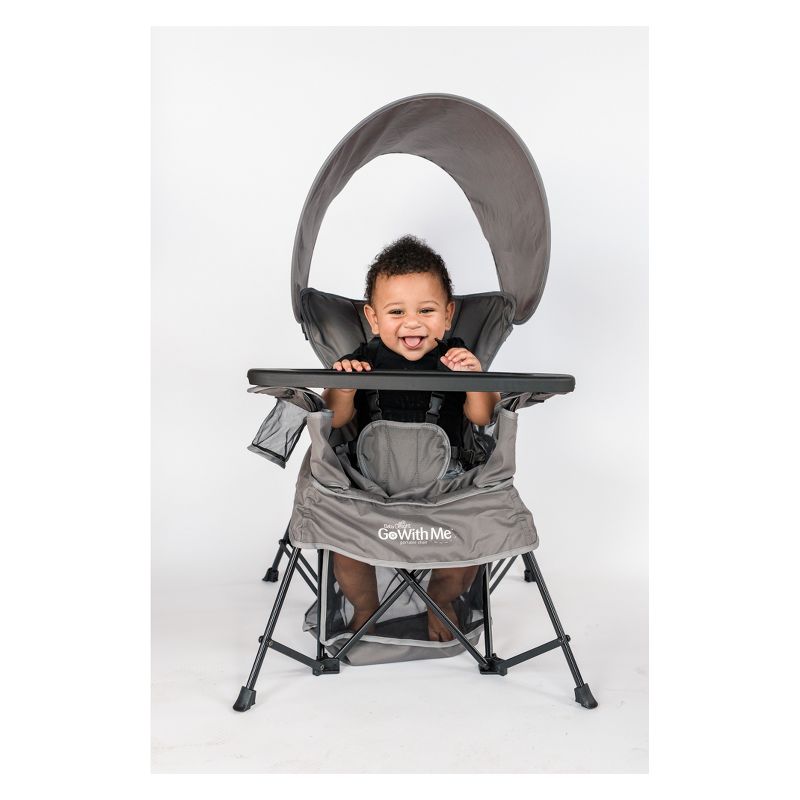 Baby Delight Go With Me Venture Deluxe Portable High Chair - Gray