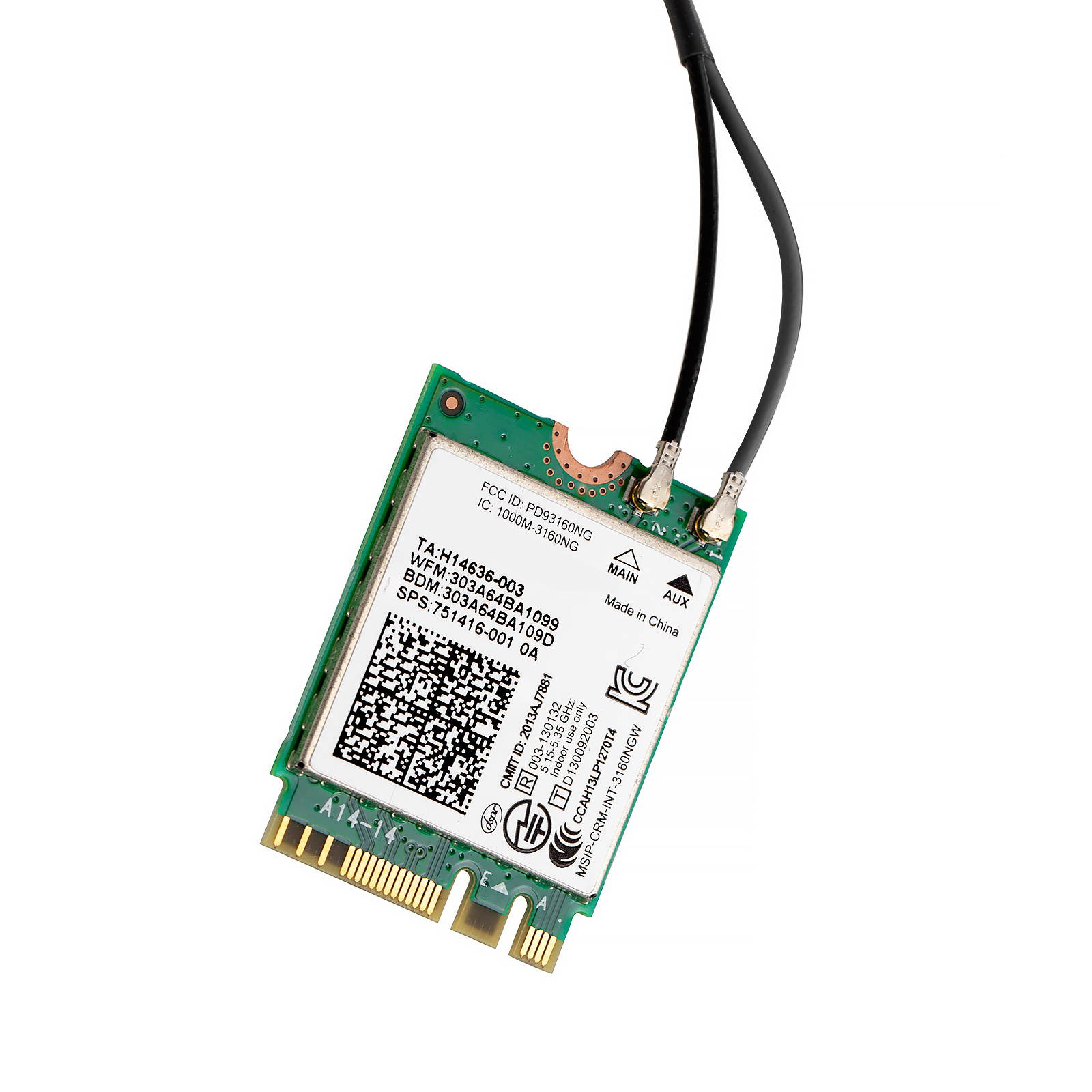 Pair Internal NGFF Antenna Cable for Laptop M.2 Wireless WiFi Bluetooth Card