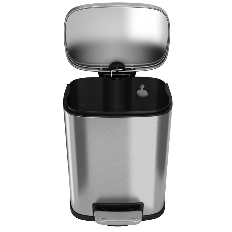 halo quality 1.32gal Premium SoftStep Stainless Steel Step Trash Can