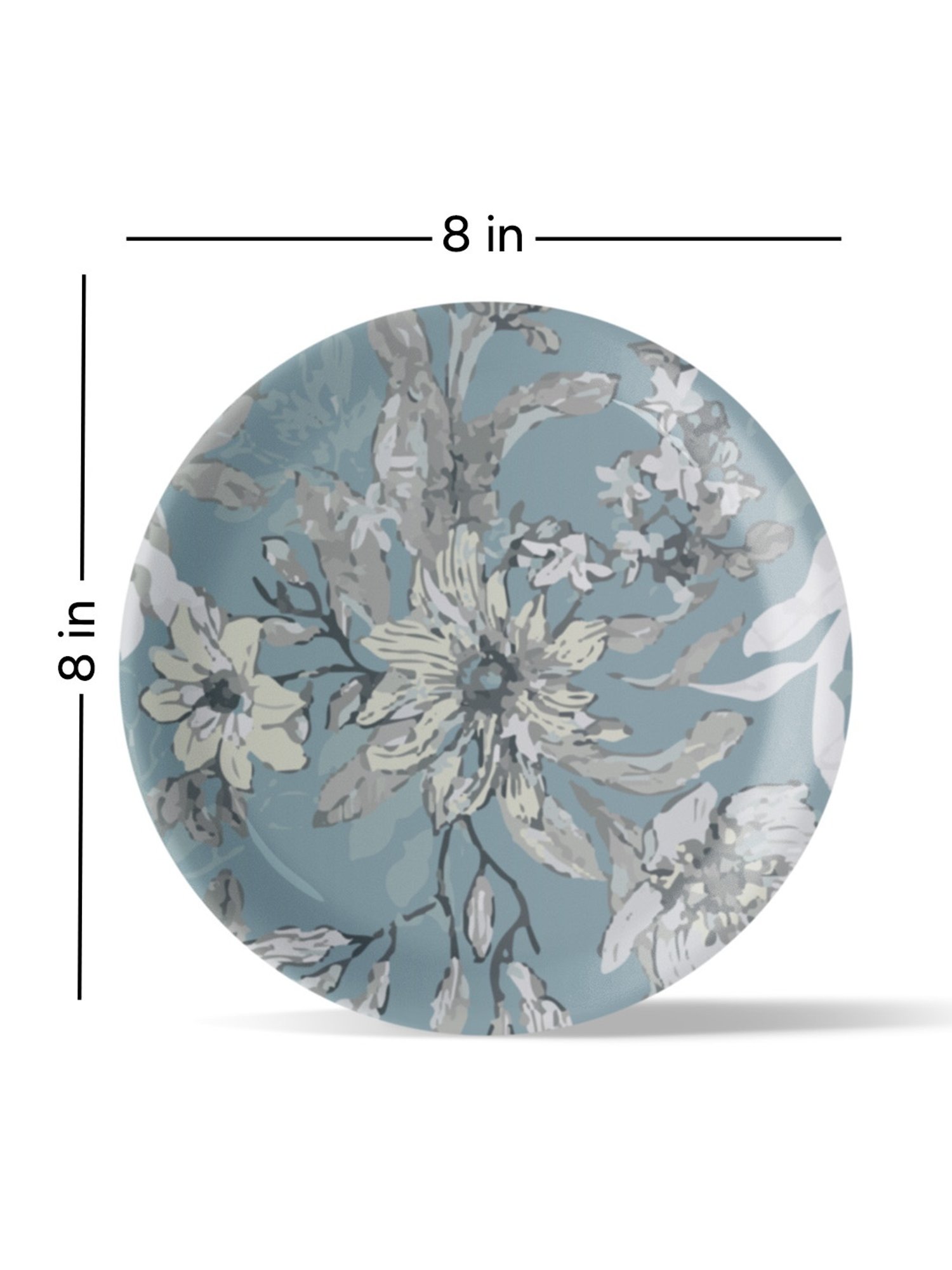 Nestroots Indigo Traditional Multicolor Porcelain Wall Plate