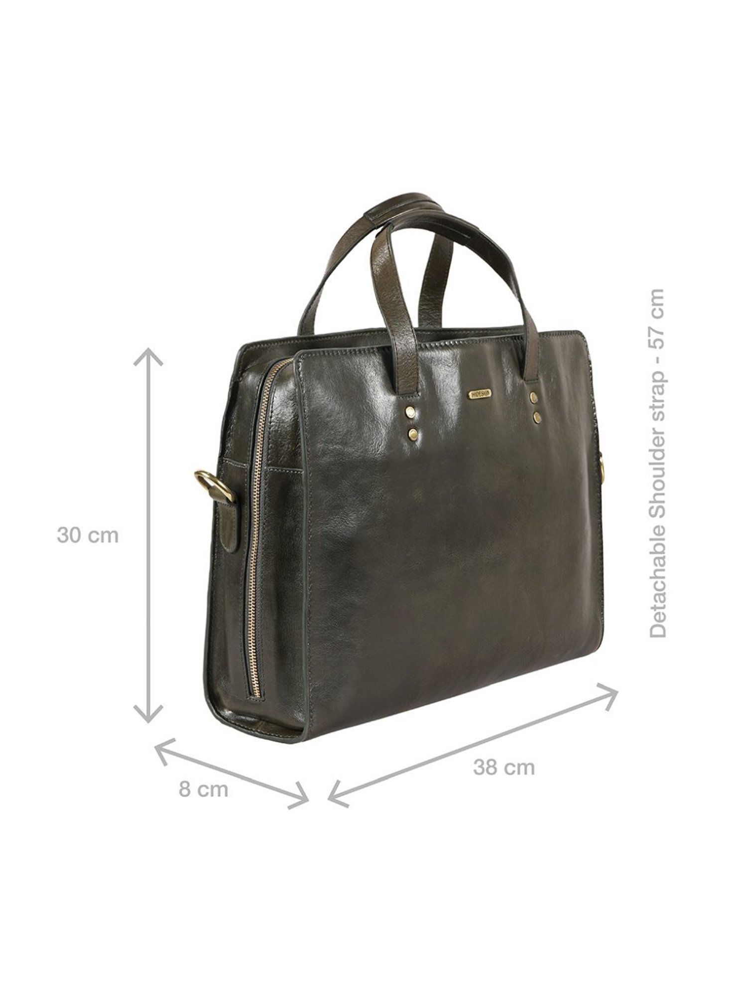 Hidesign La Plata 03 Large Mens Laptop Bag - Olive