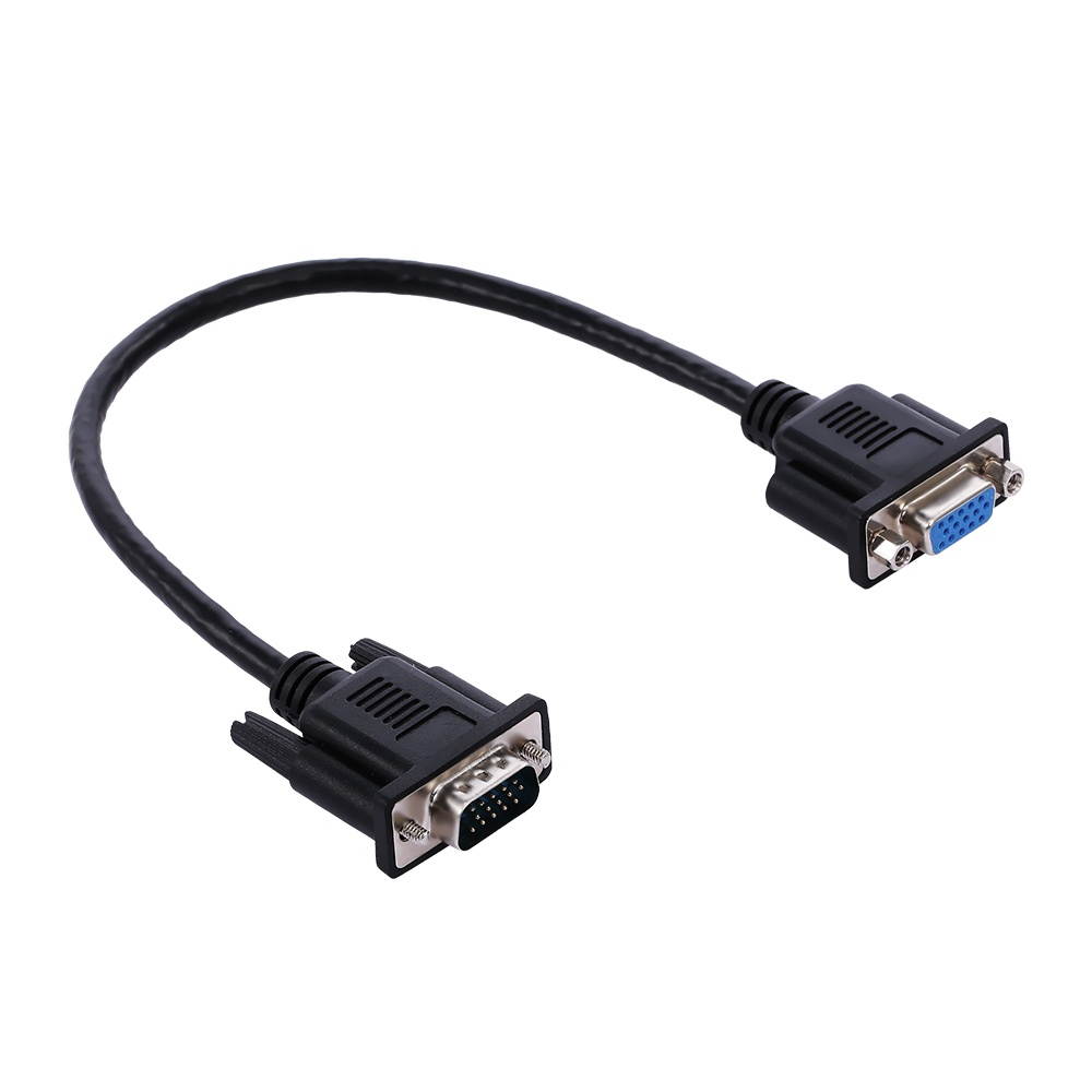 VGA Cable HD 3+6 Pure Copper VGA Male to Female Cable for Desktop/Laptop/Projector 30cm/11.81in