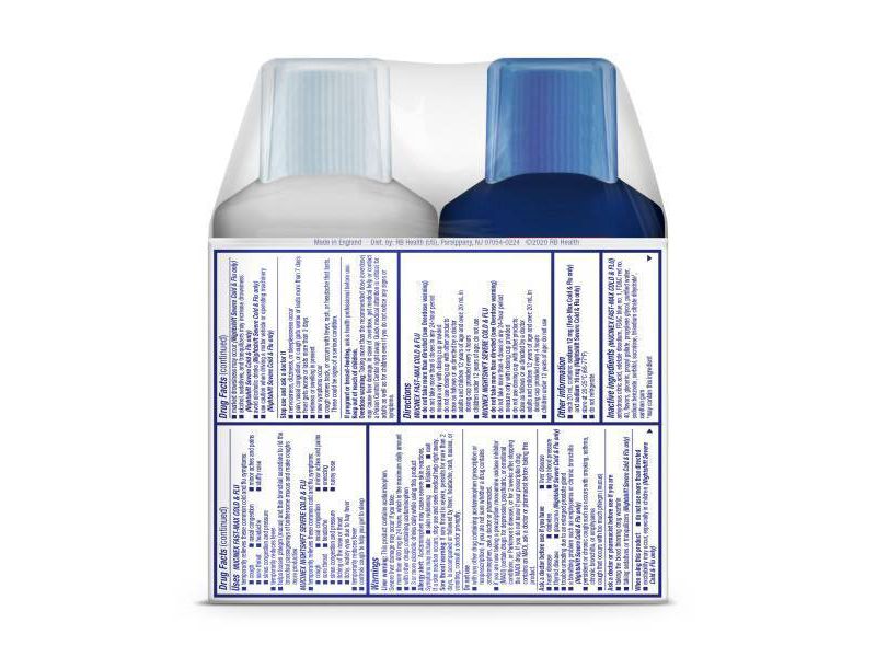 Mucinex Fast-Max Adult Liquid Cold & Flu Pack - Day & Night - 12 fl oz