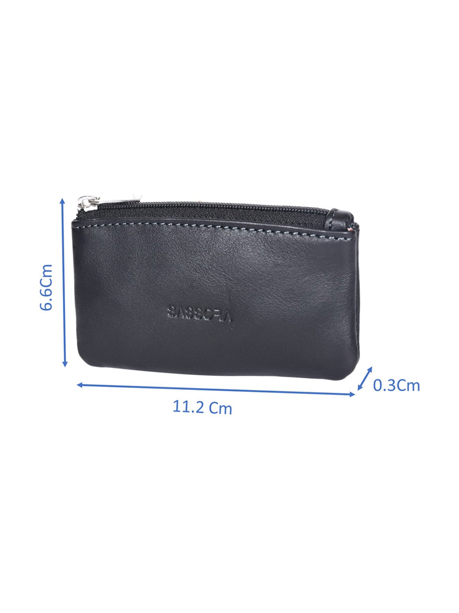 SASSORA Pablo Black Small Leather Key Case