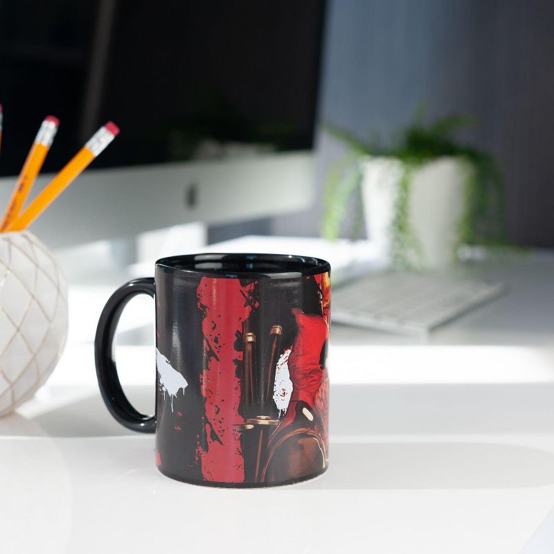 Surreal Entertainment Dead Pool Costume | Dead Pool Atomic Changa Ceramic Coffee Mug | 12 oz