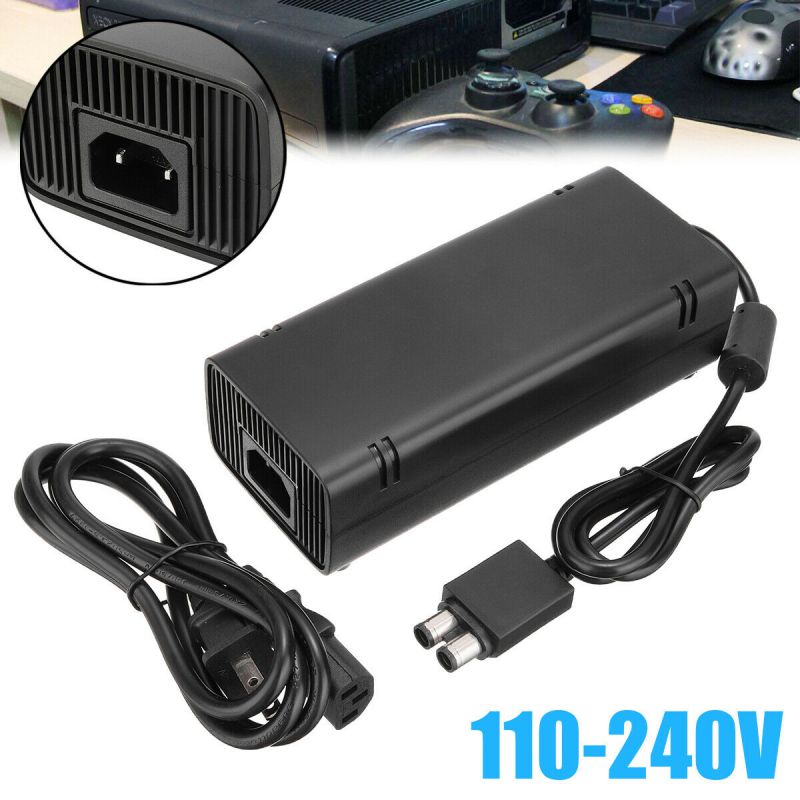 For XBox 360 Slim Game Console AC Power Supply Adapter Charger US Plug 110V-240V