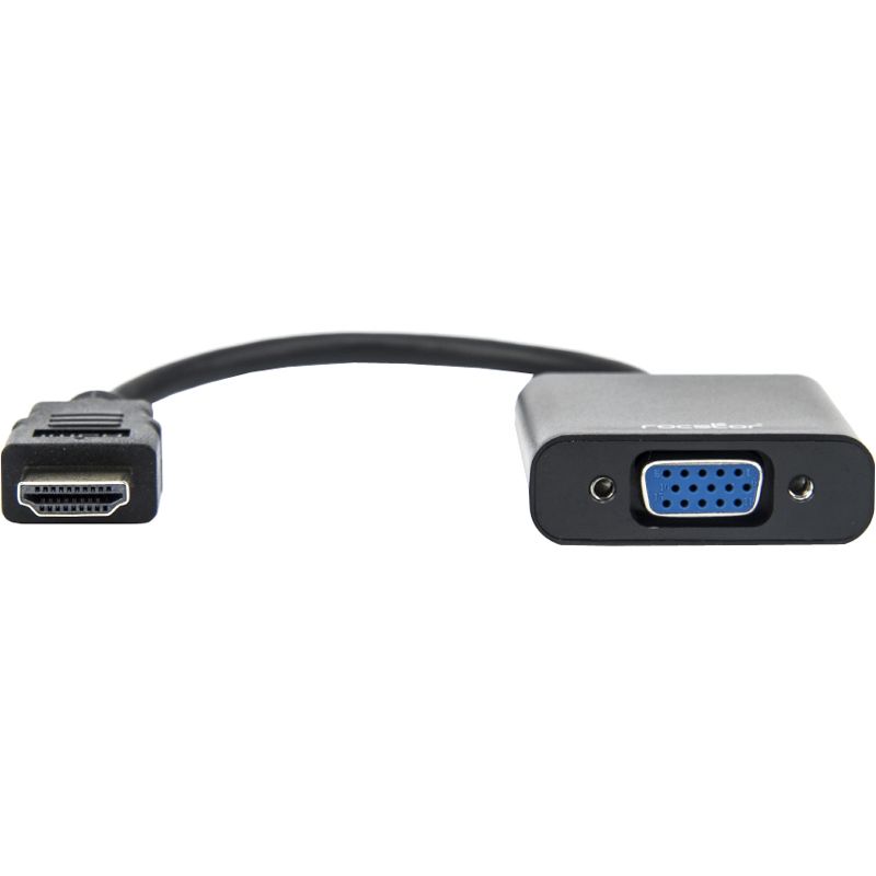 RocstorY10A187-B1 Premium HDMI to VGA + 3.5mm Audio Adapter