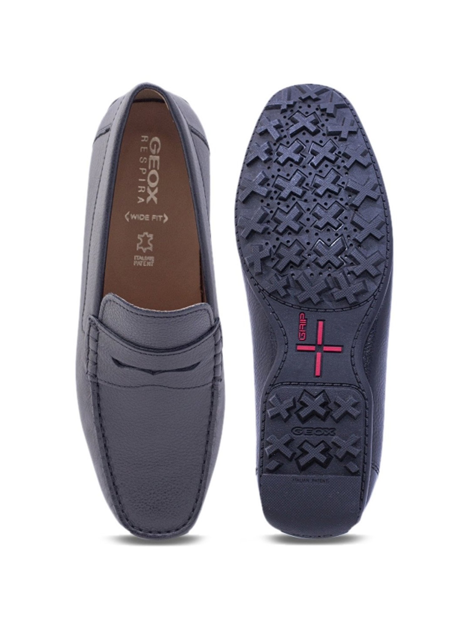 Geox Men's U Kosmopolis+Grip Black Loafers