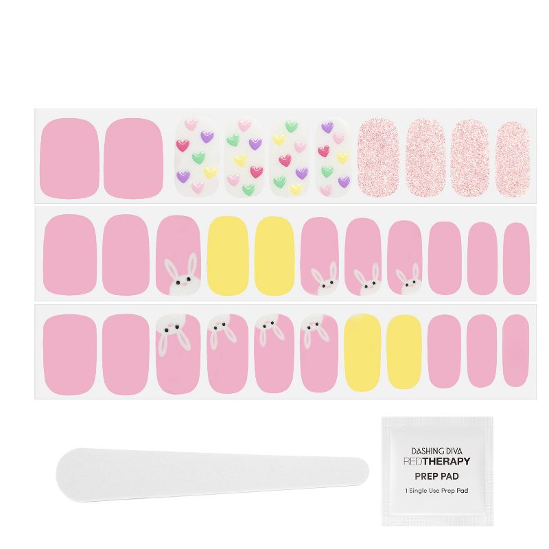 Ardell Nail Addict Blush False Nails Geometric Crystals - 24ct