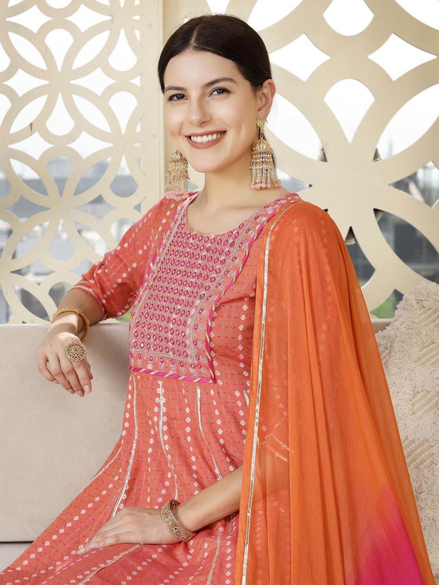 URBAN MYSTIC Black Rayon Embroidered Kurta & Sharara Set