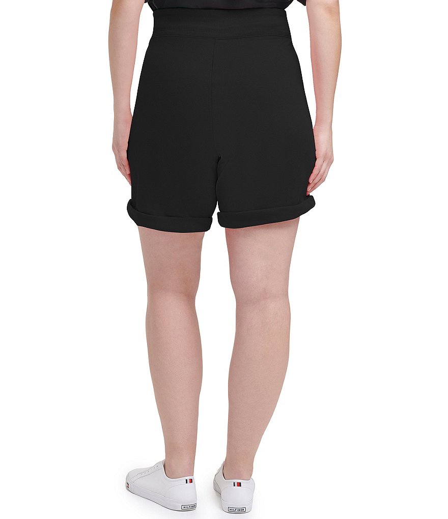 Tommy Hilfiger Sport Plus Flag Logo Mid-Length Cuffed 8#double; Active Shorts