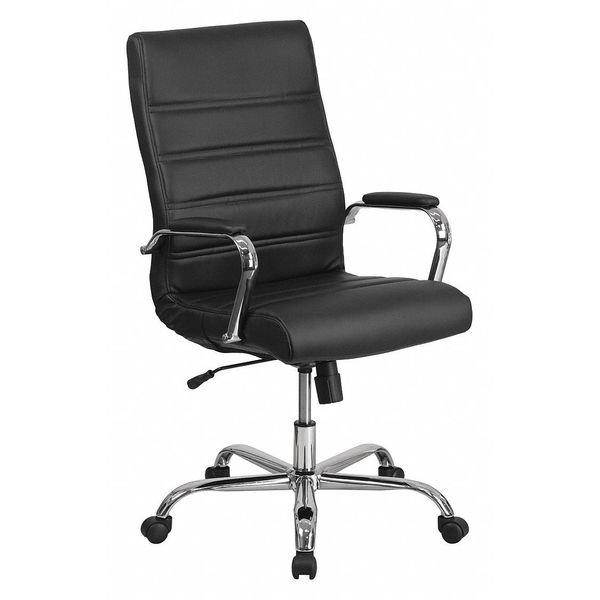 High Back Office Chair | High Back LeatherSoft Executive Office Swivel Chair with Wheels