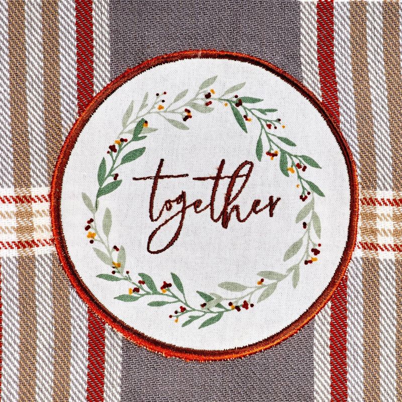 4pk Assorted Gathered Together Embellished Dishtowels - Design Imports