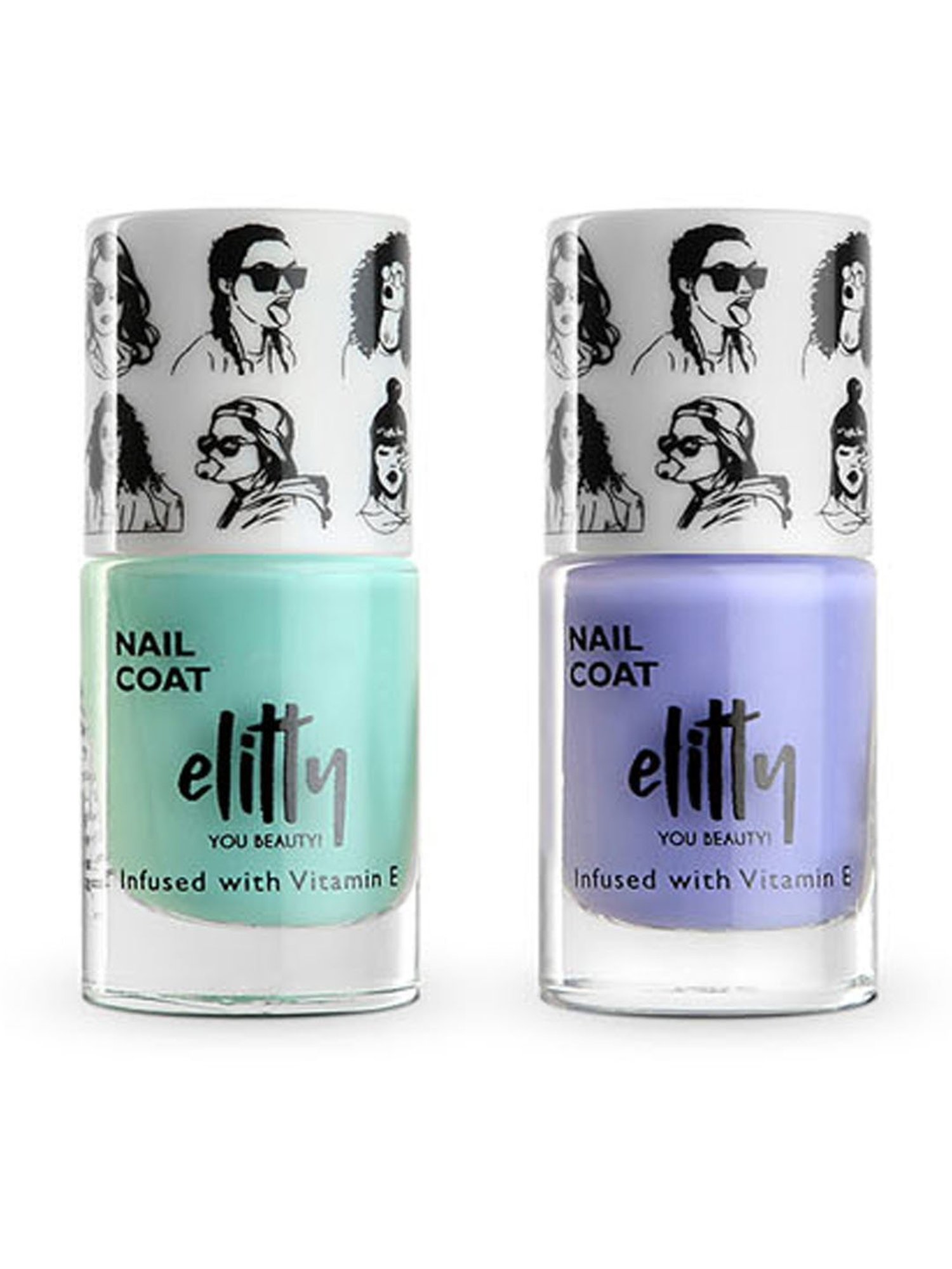 Elitty Mad Over Nails Nail Polish Low Key Combo - Pack of 2 - Planet Her, Meta Verse