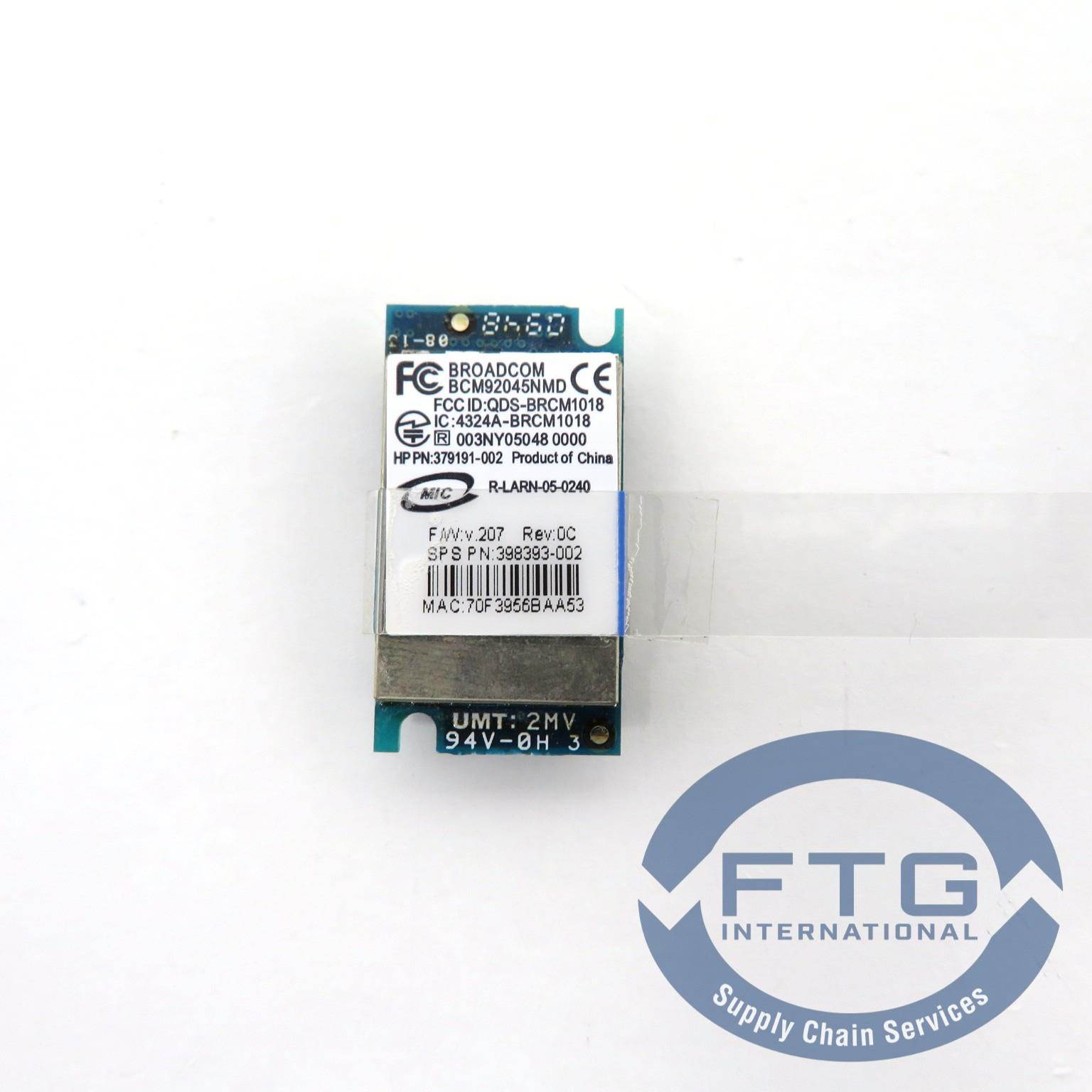 398393-002 / PF9652ABH002 BLUETOOTH MODULE v2.0 COMPLIANT no cable