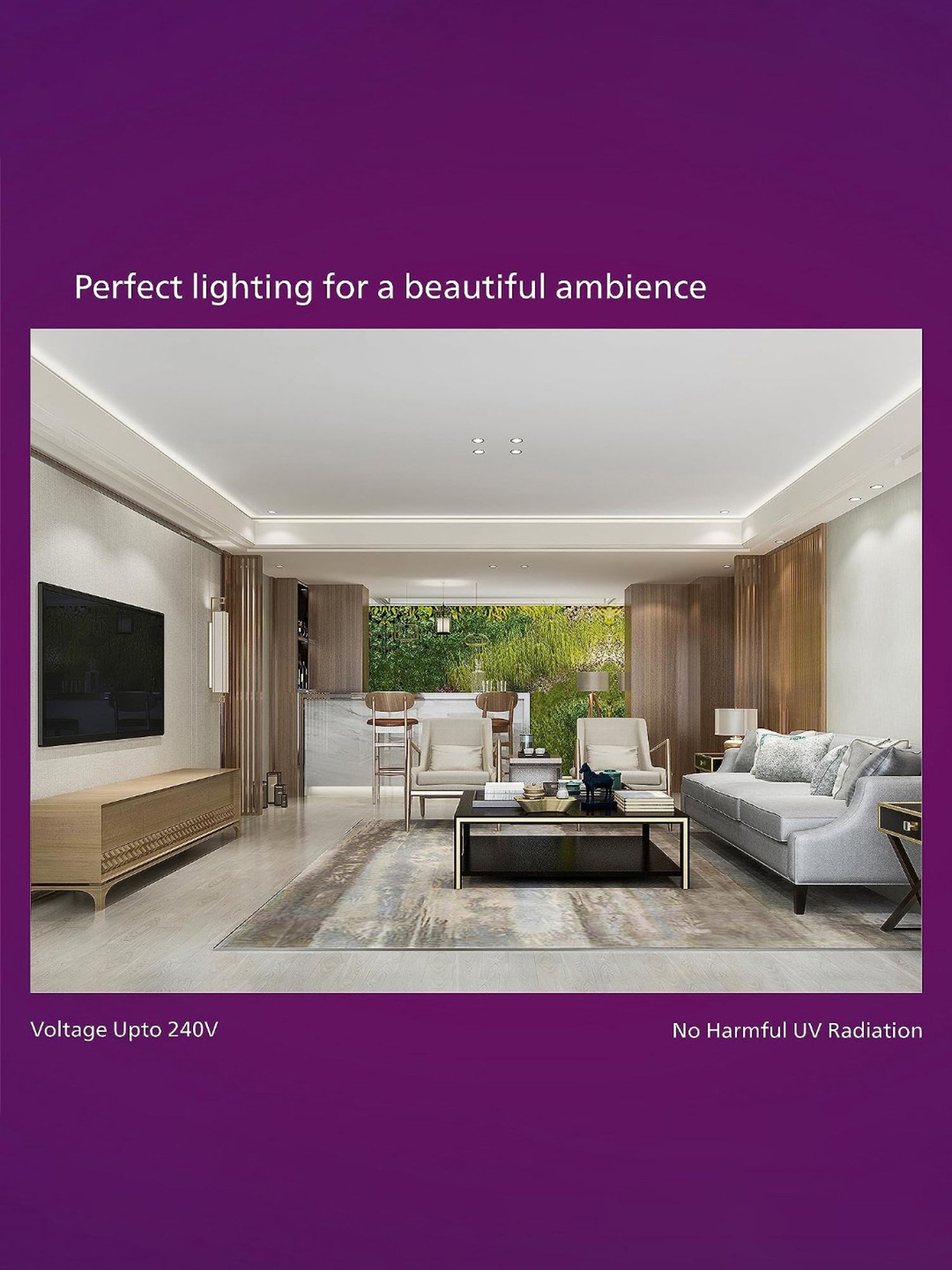 Philips LED Cove Light for Ceiling with 5 Mtr LED Strip for Home Decoration (Cool Day Light)