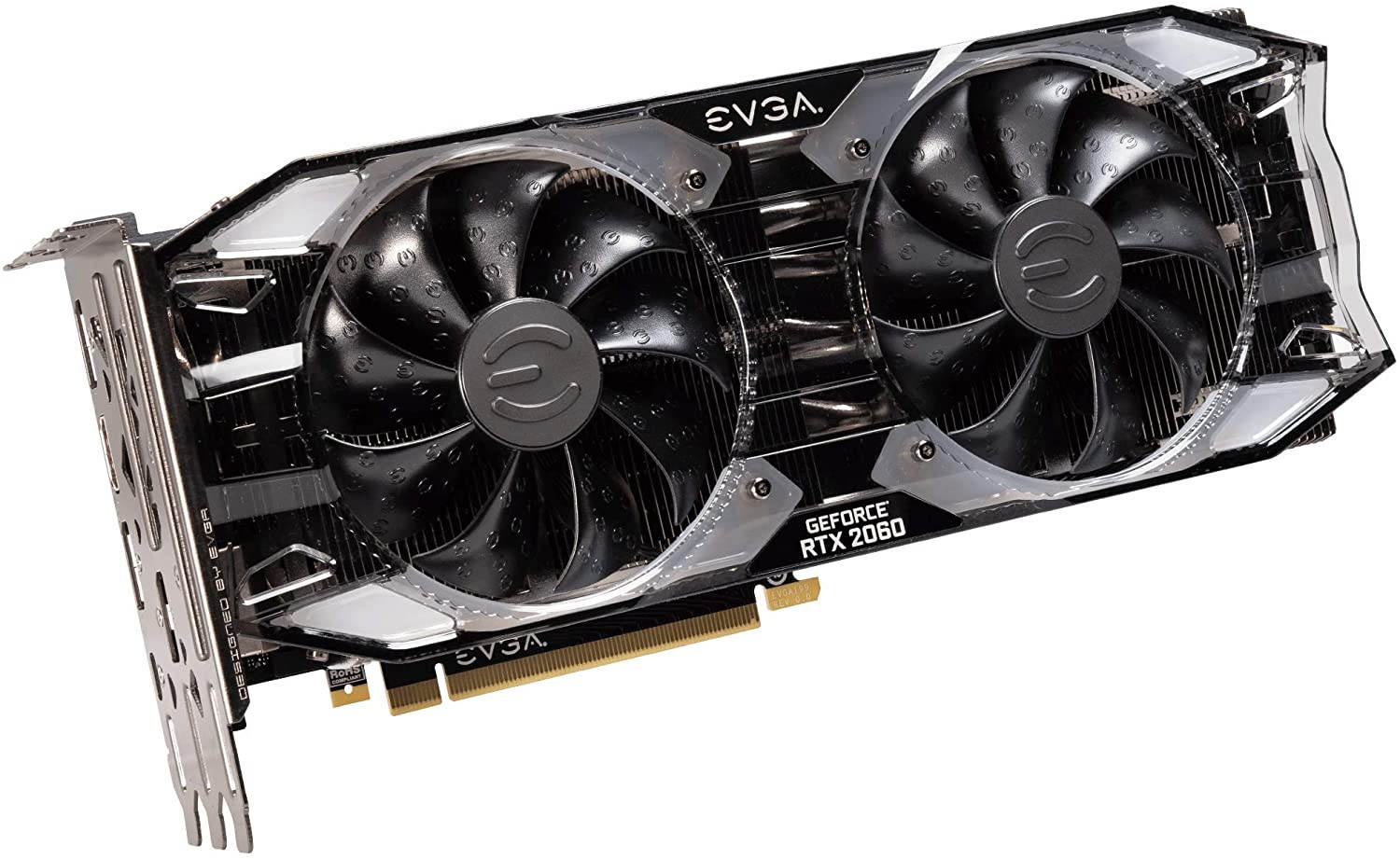 EVGA GeForce RTX 2060 Super XC Ultra, Overclocked, 2.75 Slot Extreme Cool Dual, 65C Gaming, RGB, Metal Backplate, 8GB GDDR6, 08G-P4-3163-KR