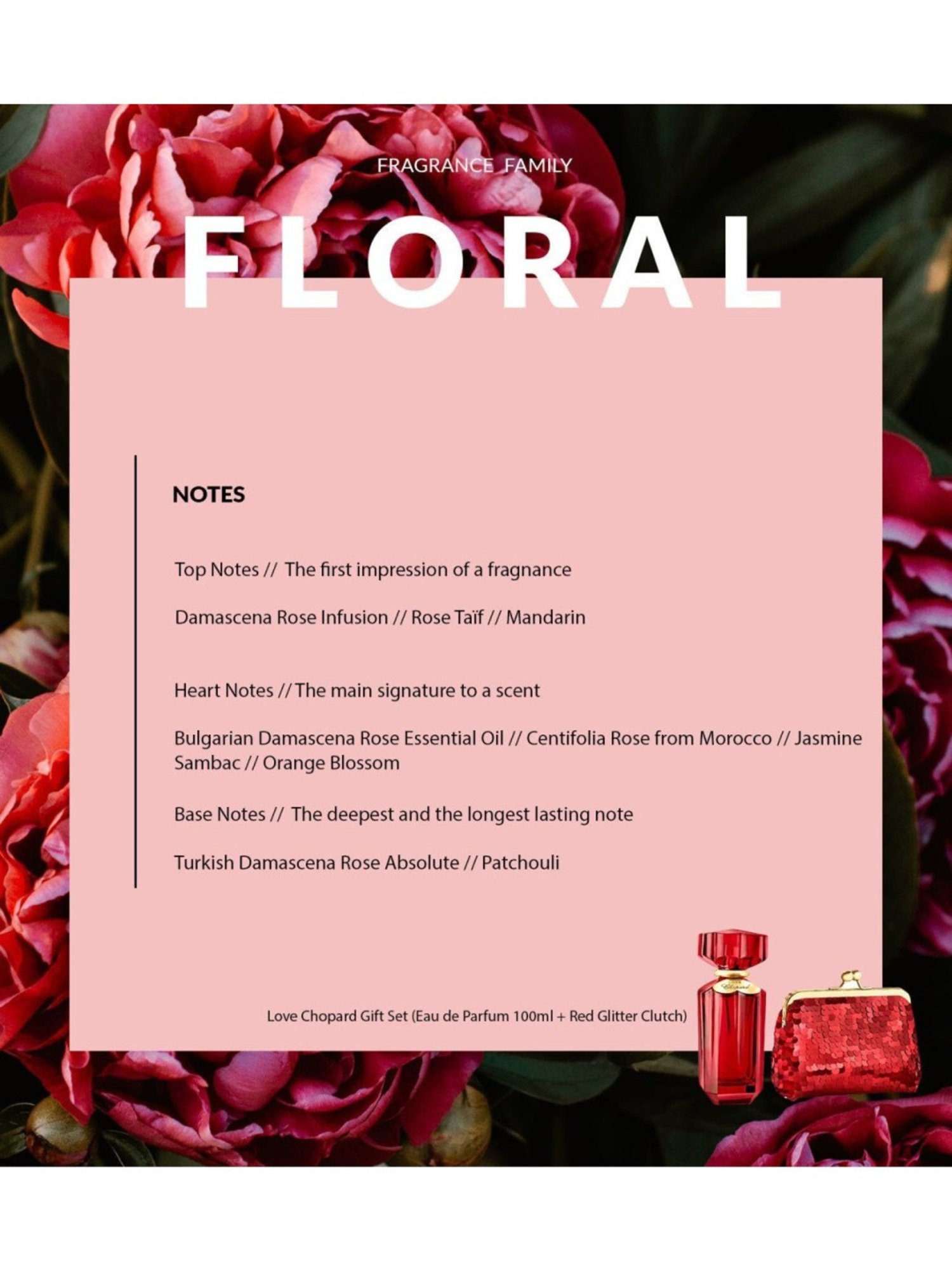 Chopard Love Gift Set (Eau de Parfum 100 ml + Red Glitter Clutch)