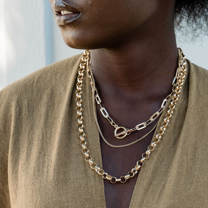 Sanctuary Project Round Chain Link Necklace Gold