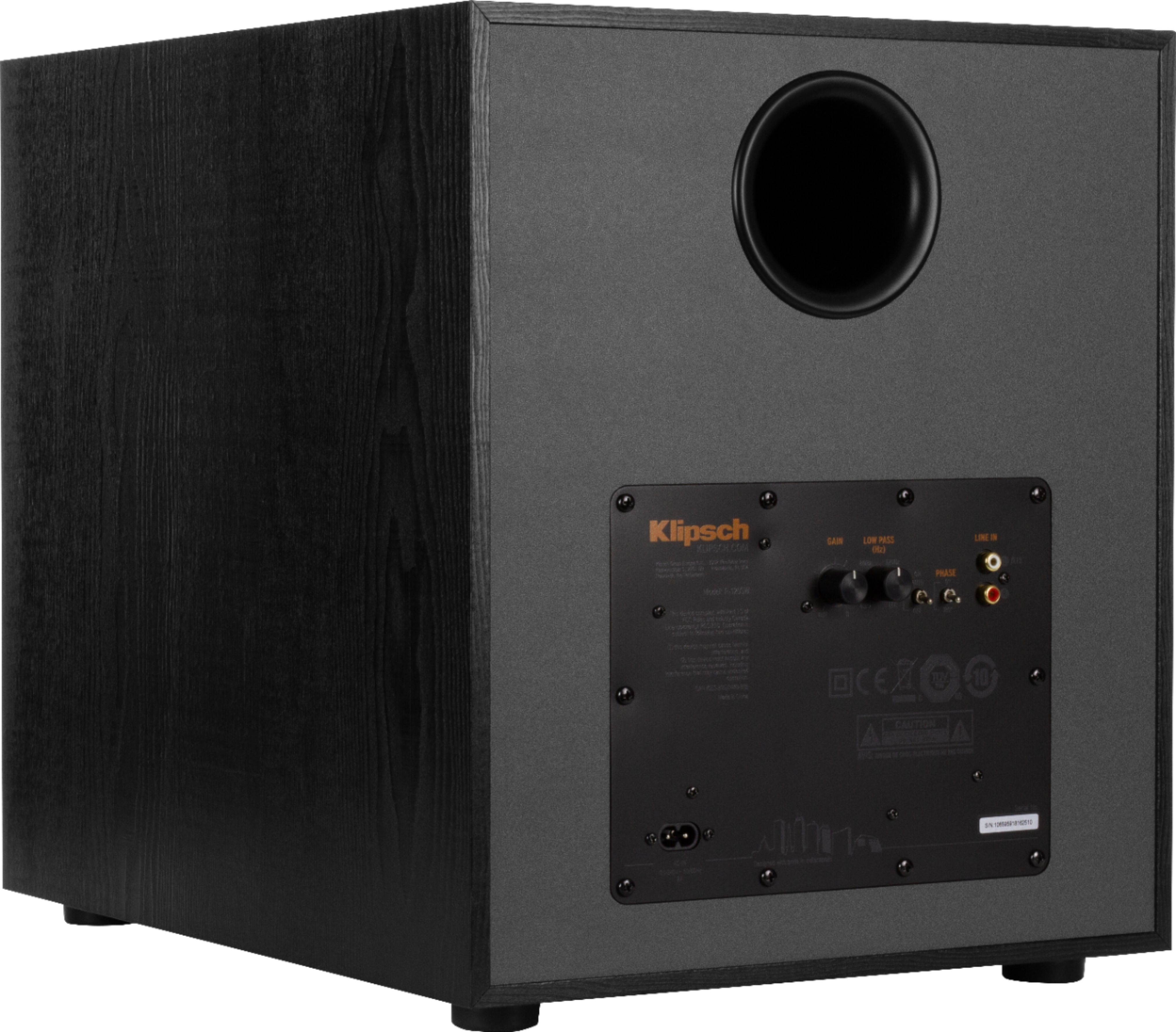 Klipsch - Reference Series 12" 400W Powered Subwoofer - Black (R-120SW)