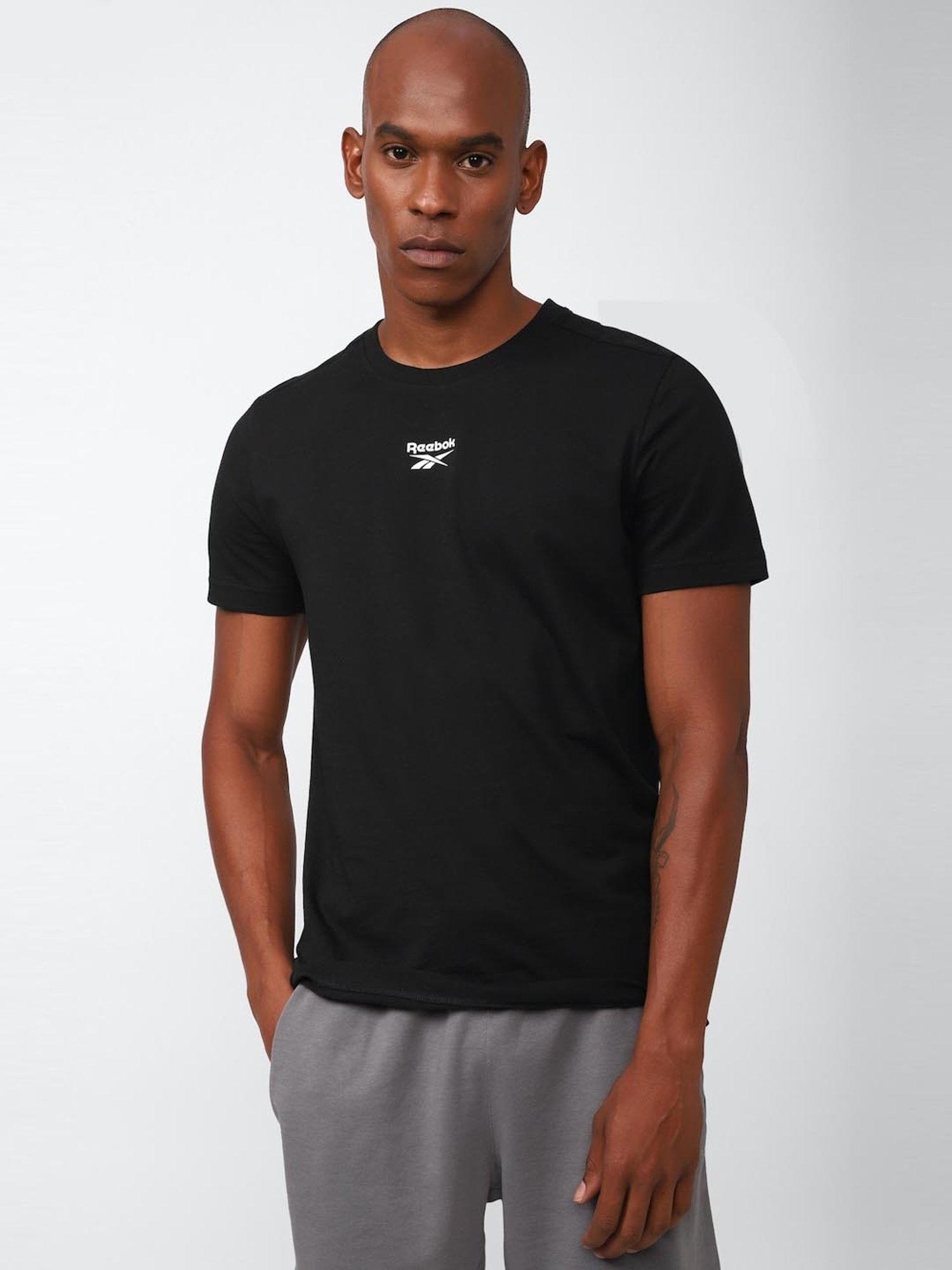 Reebok Black Relaxed Fit T-Shirt
