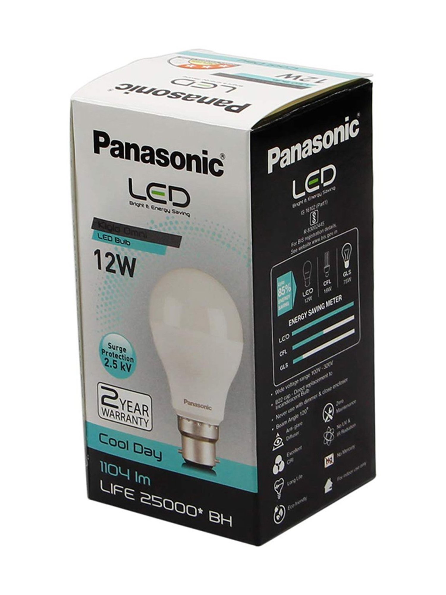 Panasonic PBUM01127 12W LED Bulb - Pack of 6 (White)