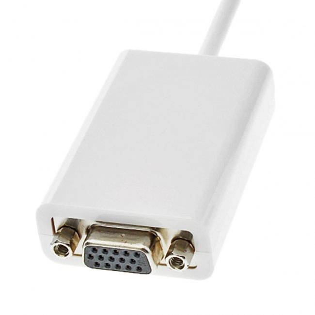 FVH Mini Displayport DP Source to VGA Adapter Cable for Apple Macbook & Monitor DP-008