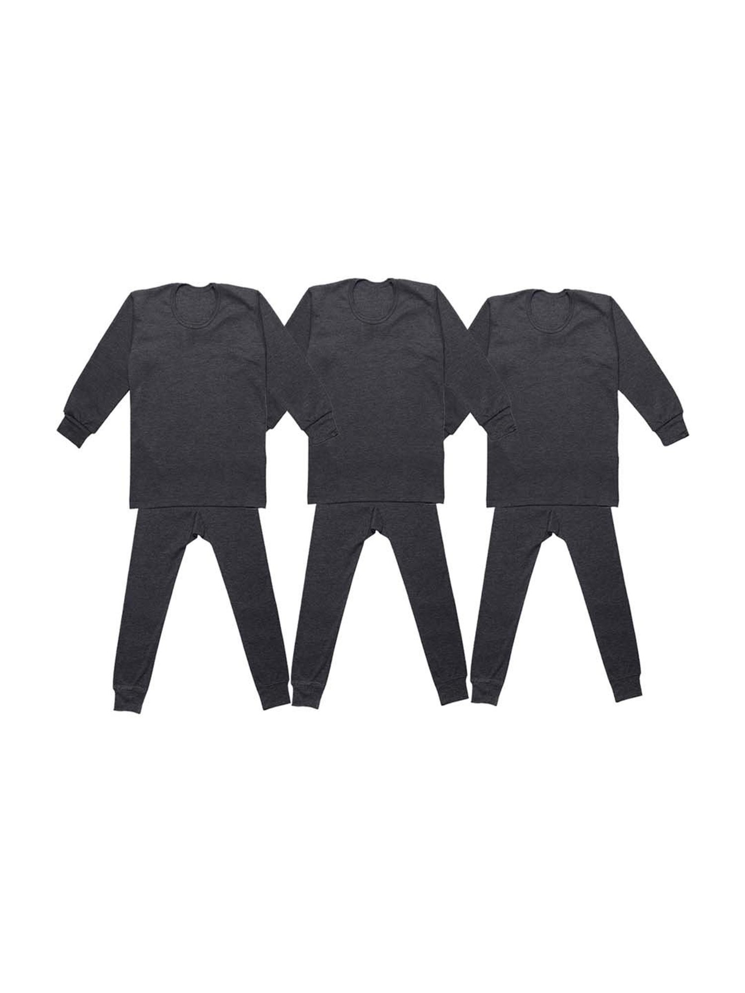 Vimal Jonney Kids Multicolor Regular Fit Thermal Set - Pack of 3