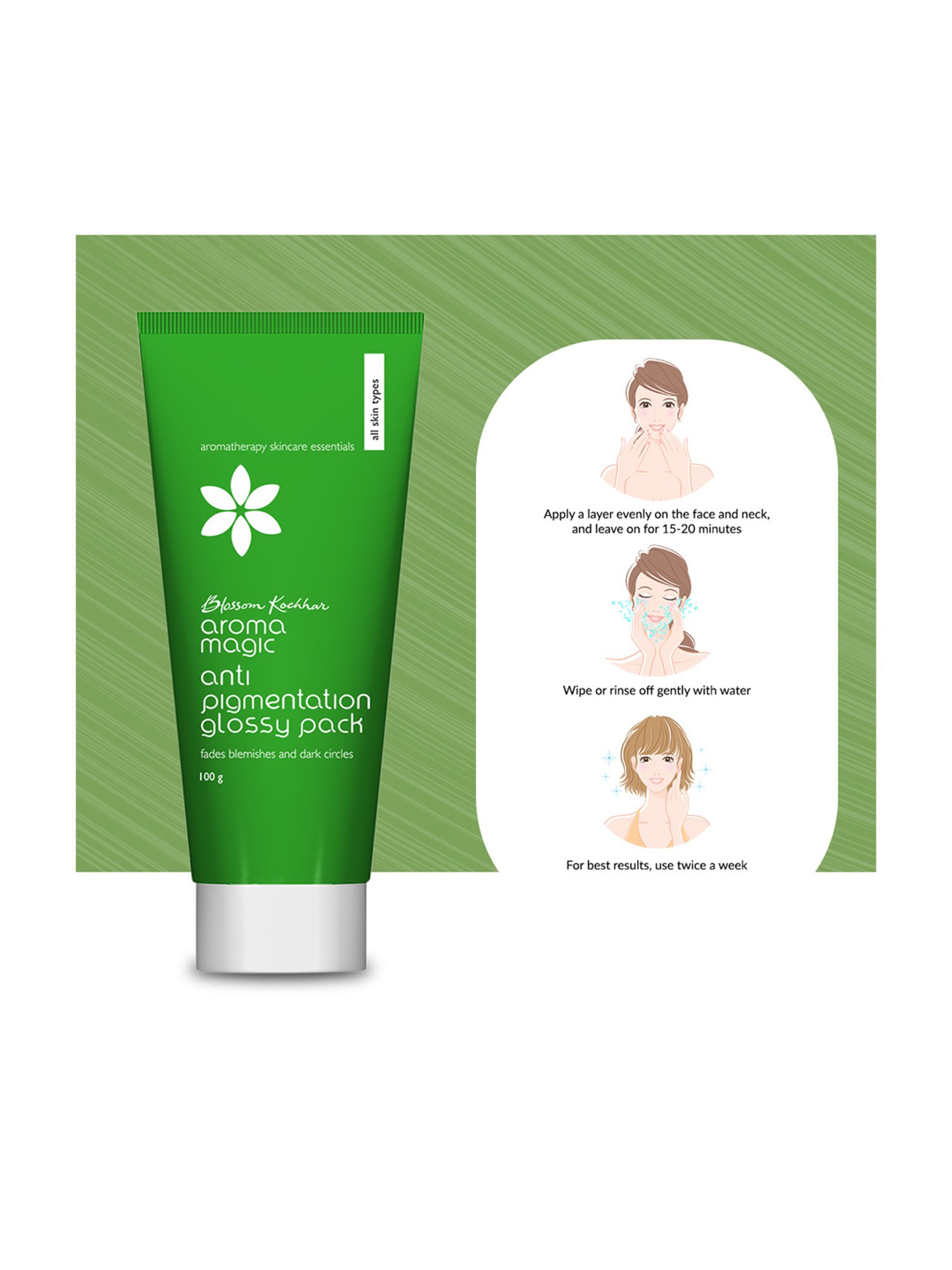 Aroma Magic Anti Pigmentation Glossy Pack - 100 gm