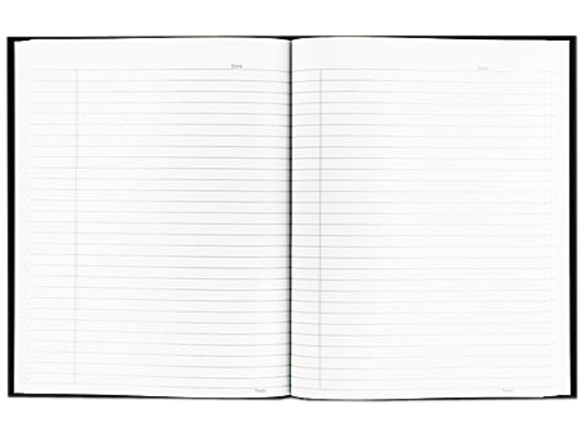 Blueline A9 Business Notebook w/Black Cover, College Rule, 9-1/4 x 7-1/4, 96 Sheets/Pad