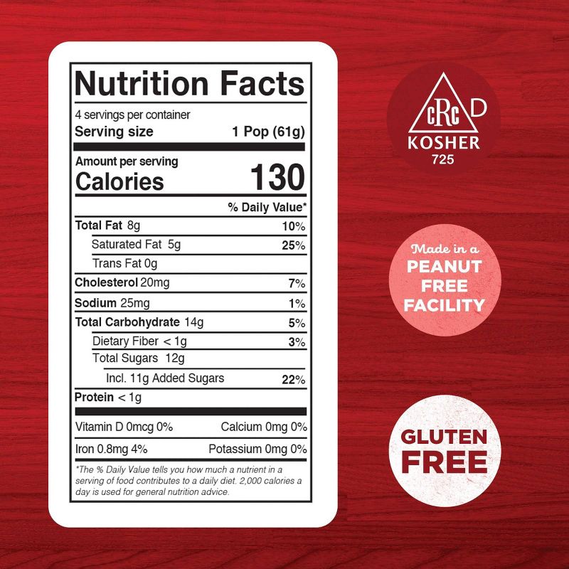 JonnyPops Strawberry Chocolate & Cream Frozen Fruit Bars - 4pk/8.25oz