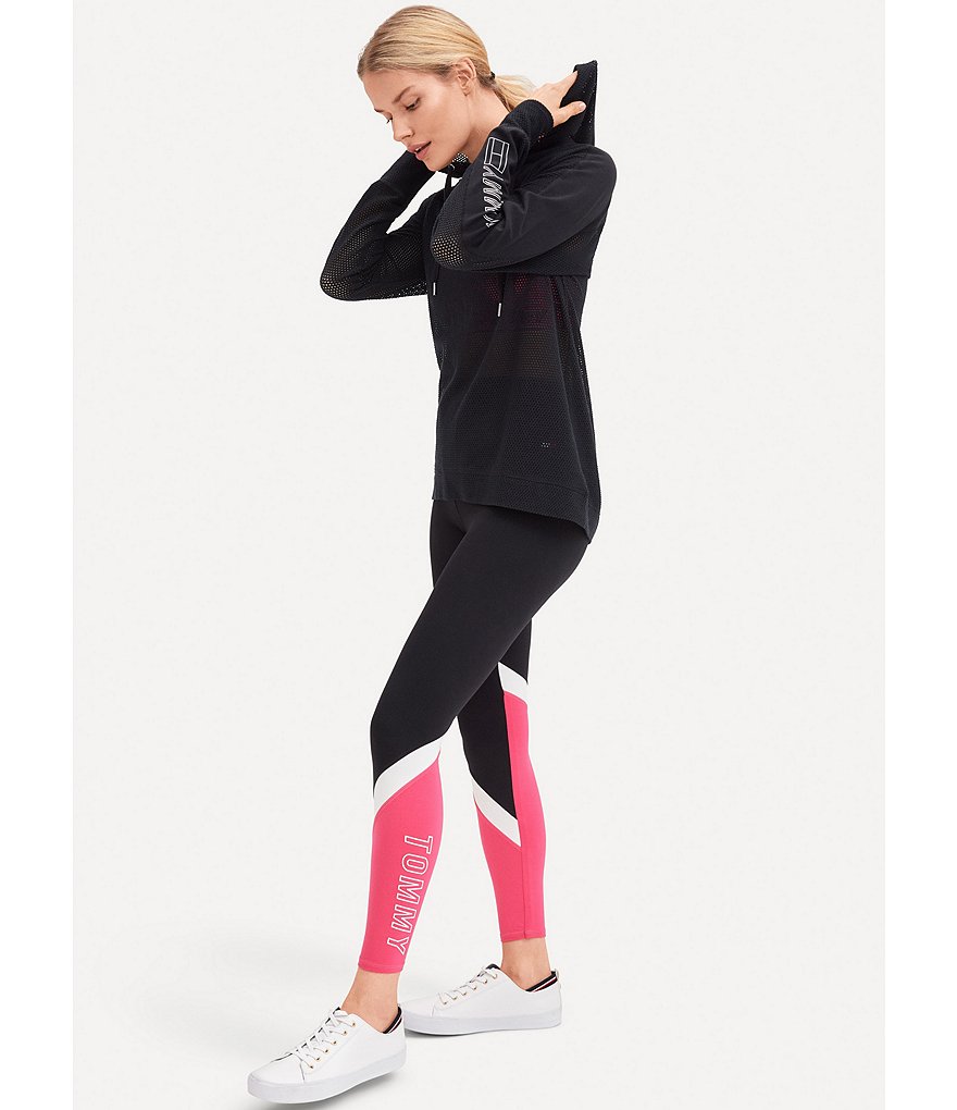 Tommy Hilfiger Sport High Rise Colorblock Logo Leggings
