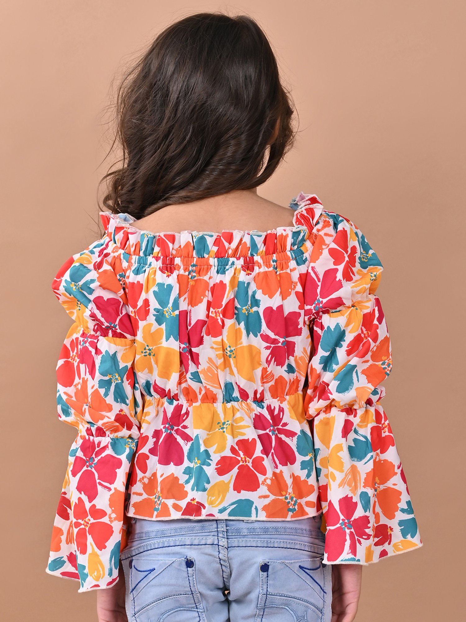 Kidsville Green Cotton Printed T-Shirt