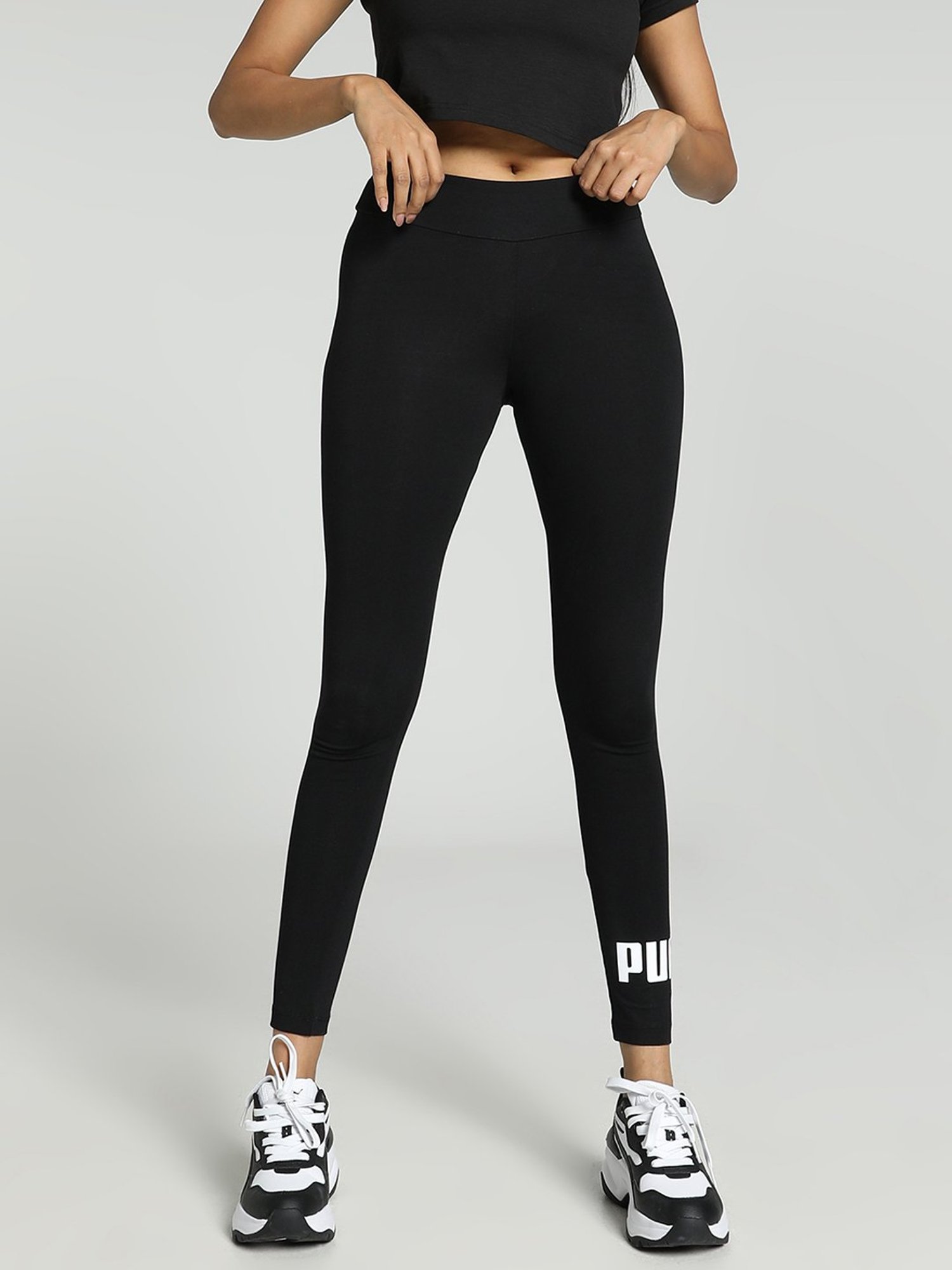 KENDALL + KYLIE White Printed Sports Tights
