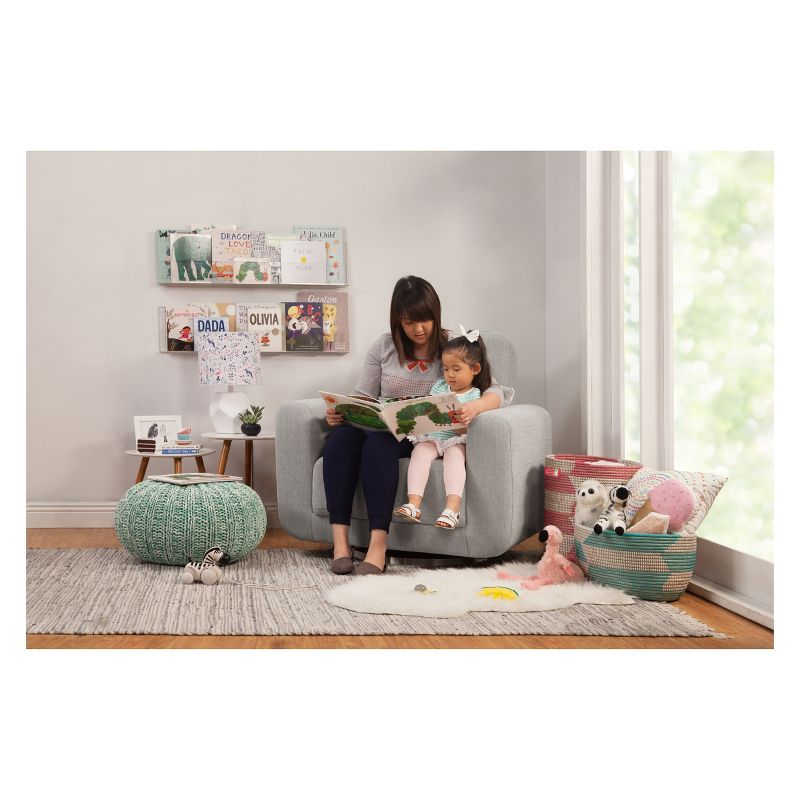 Babyletto Tuba Glider - Winter Gray Weave