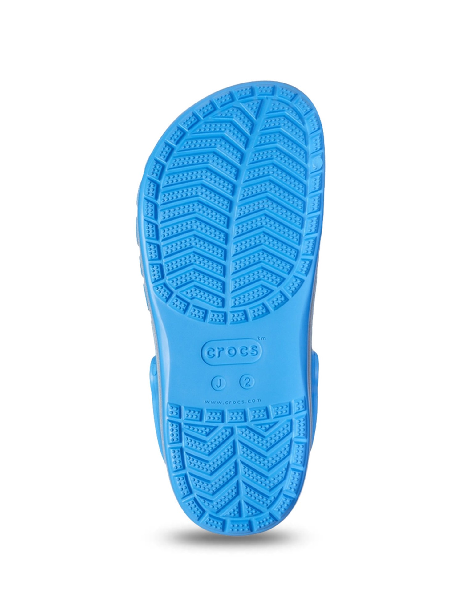 Crocs Kids Bayaband Ocean Blue Back Strap Clogs