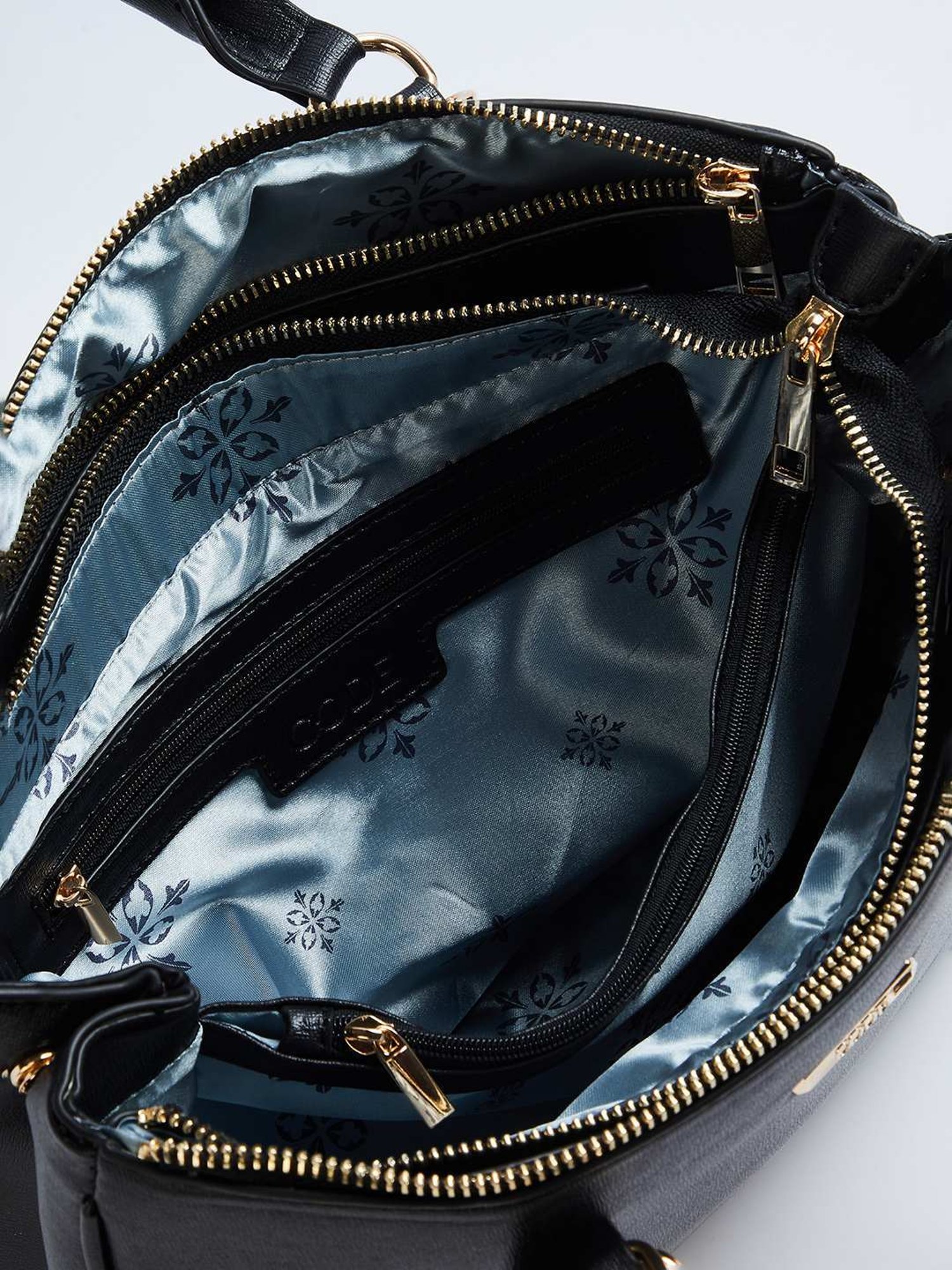 Code by Lifestyle Black Solid Handbag