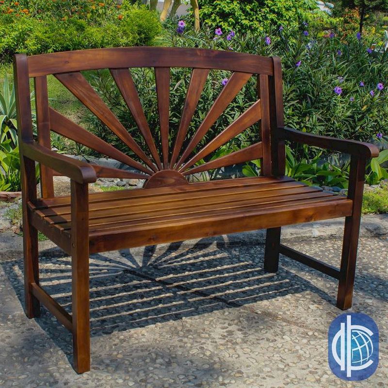 Sappora 4' Wood Patio Bench - International Caravan