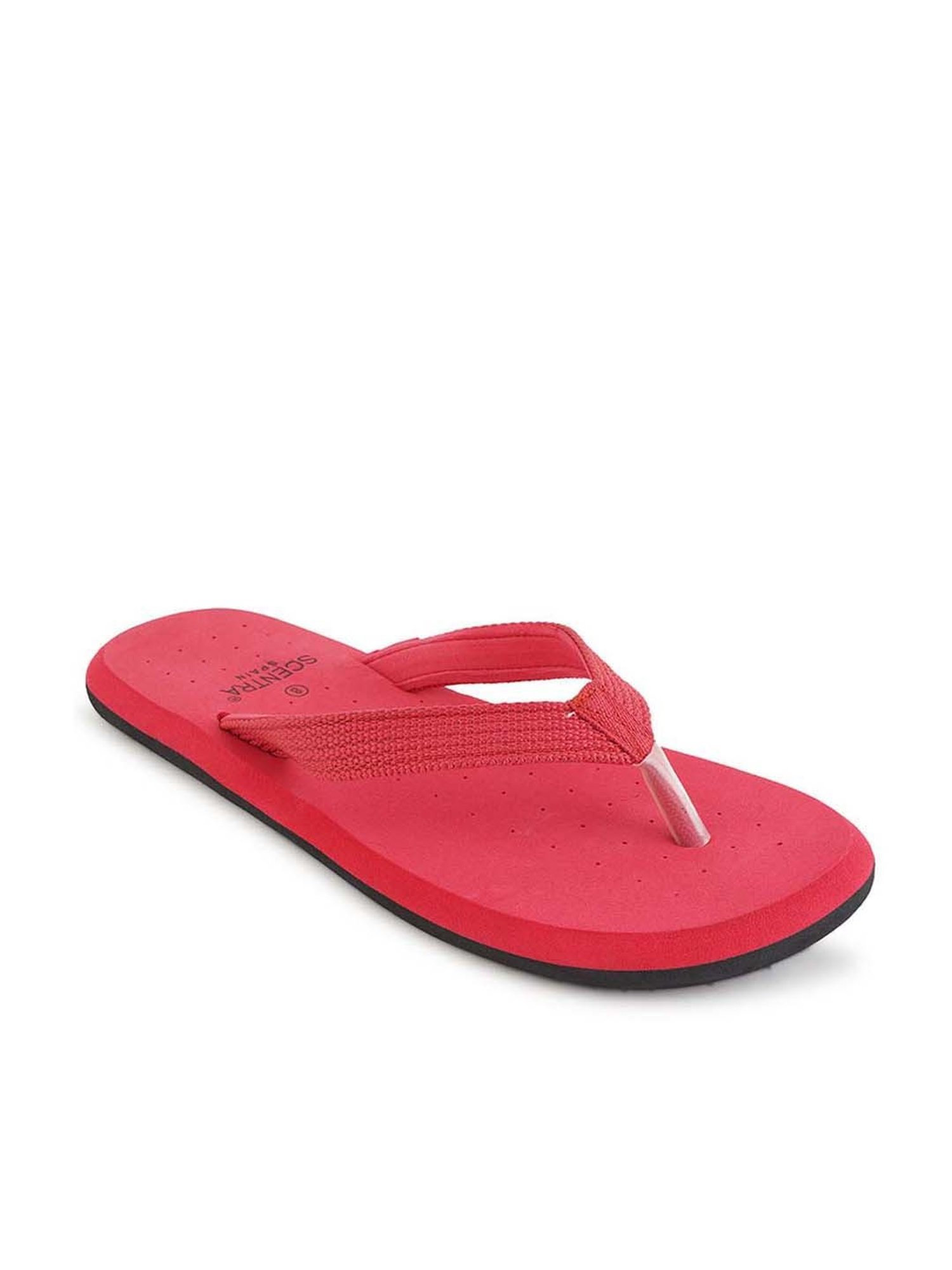 Scentra Men's Red Flip Flops